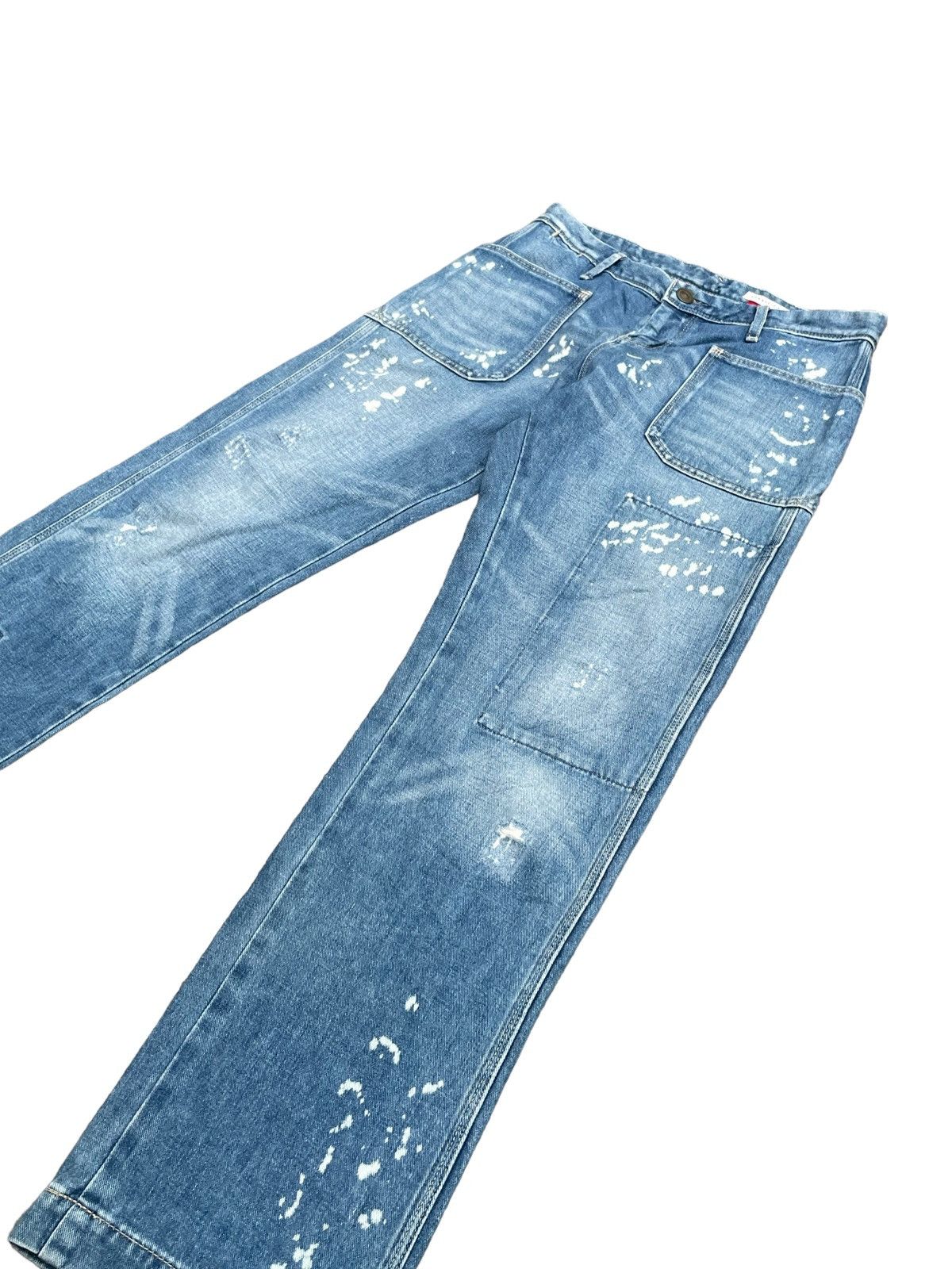 Japanese Brand × LOWRYS FARM Japanese Lowrys Farm Bleach Distresed Denim Size 32" / US 10 / IT 46 - 3 Thumbnail