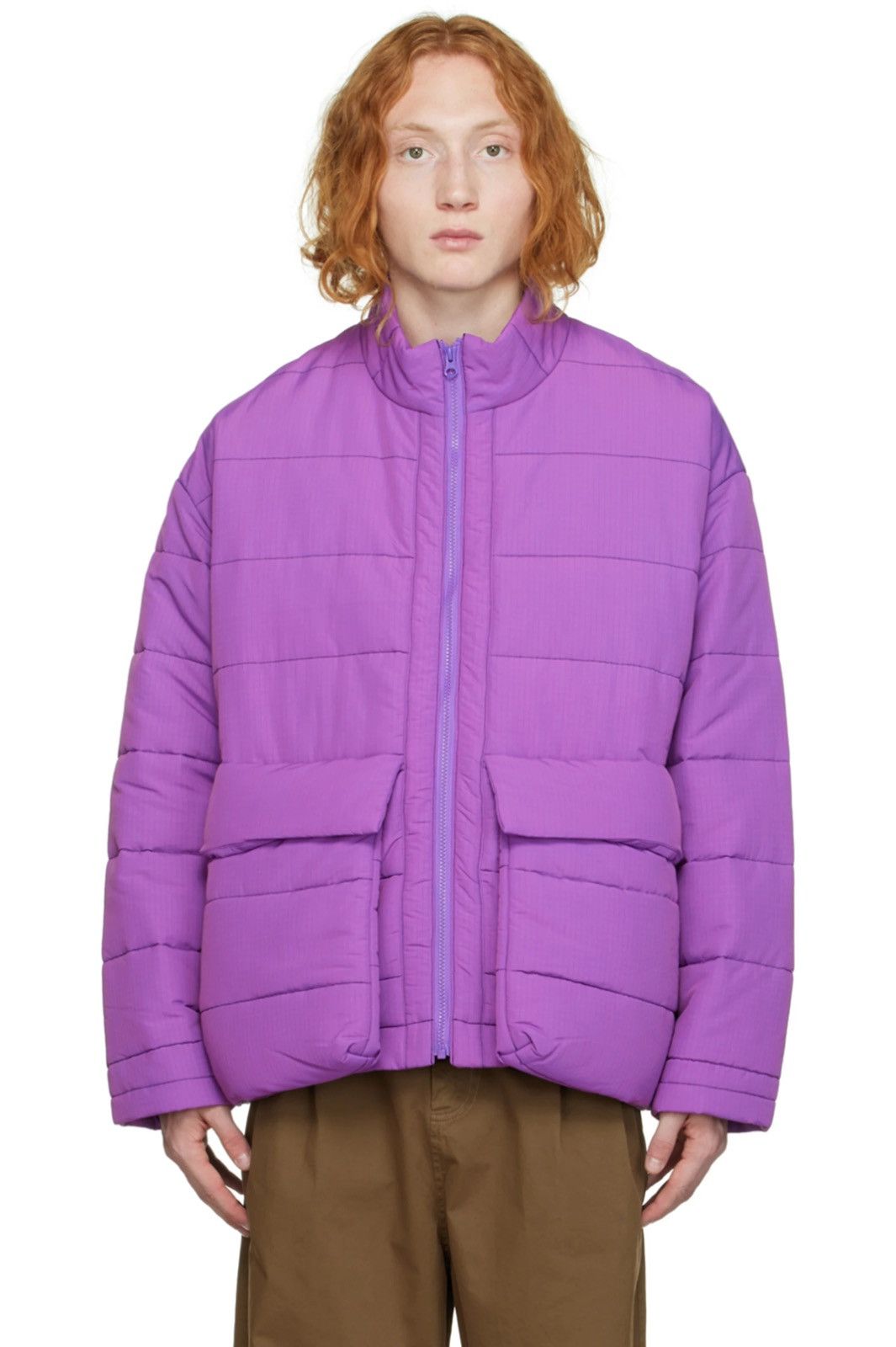 Henrik Vibskov !DSWT! FW22 Henrik Vibskov Apollo Purple Puffer Jacket Size US L / EU 52-54 / 3 - 6 Thumbnail