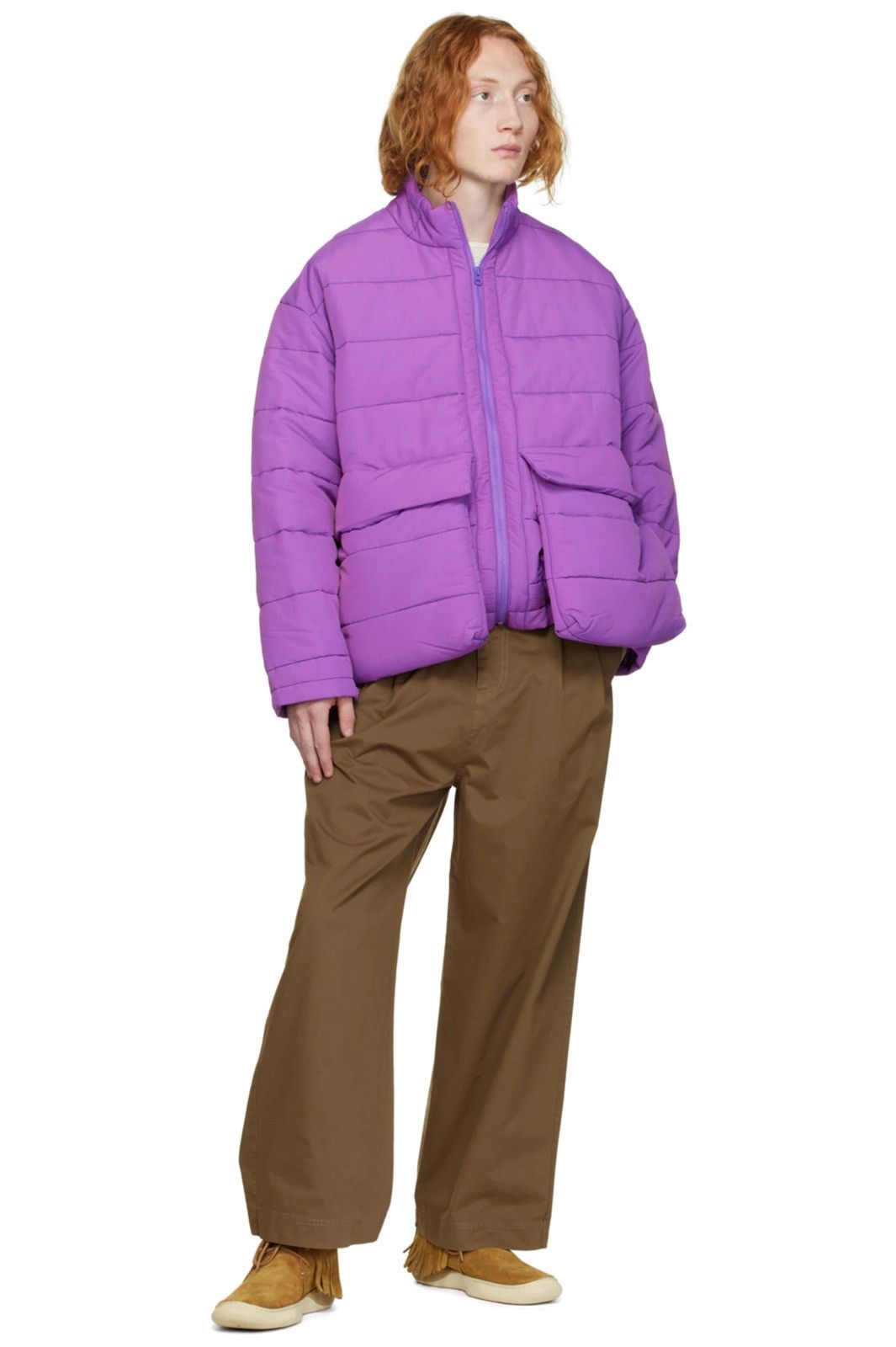 Henrik Vibskov !DSWT! FW22 Henrik Vibskov Apollo Purple Puffer Jacket Size US L / EU 52-54 / 3 - 5 Thumbnail