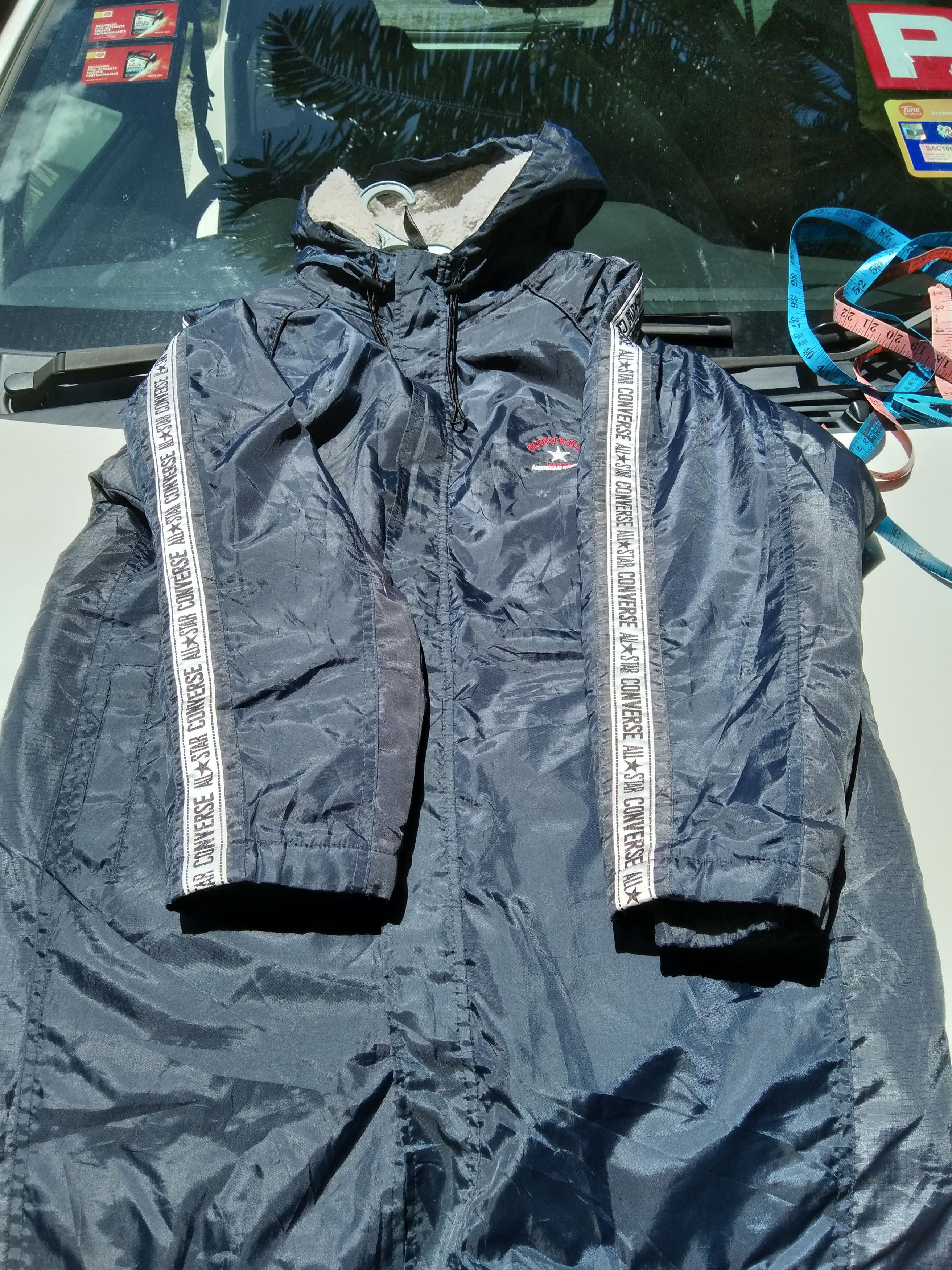 Converse × Sports Specialties CONVERSE HOODIE SHERPA PARKA LONG JACKET BIG LOGO Size US M / EU 48-50 / 2 - 12 Thumbnail