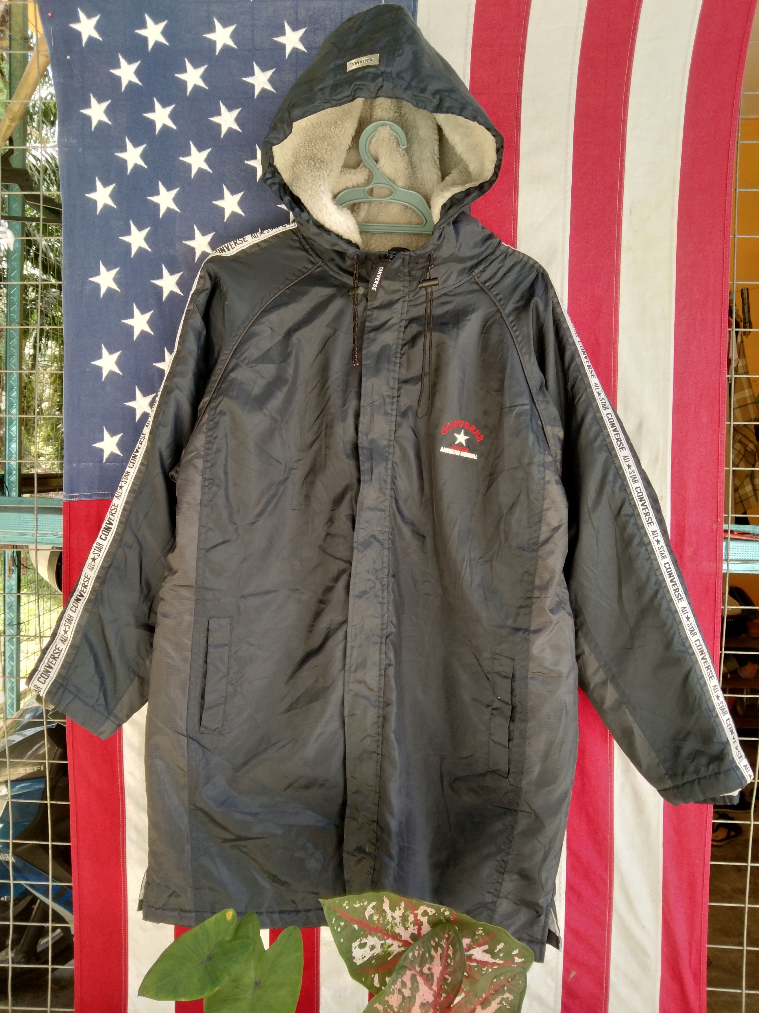 Converse × Sports Specialties CONVERSE HOODIE SHERPA PARKA LONG JACKET BIG LOGO Size US M / EU 48-50 / 2 - 2 Thumbnail
