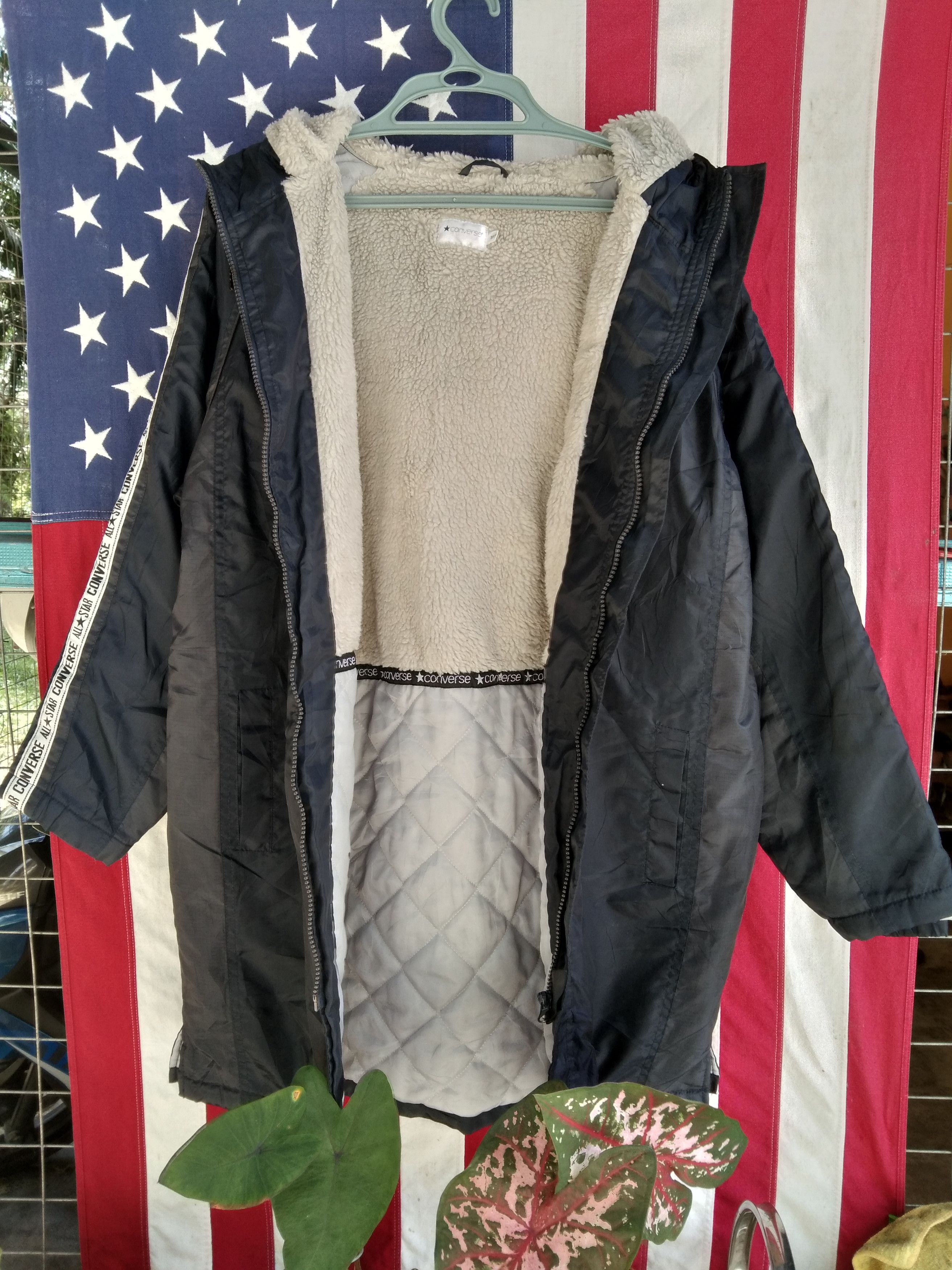 Converse × Sports Specialties CONVERSE HOODIE SHERPA PARKA LONG JACKET BIG LOGO Size US M / EU 48-50 / 2 - 3 Thumbnail