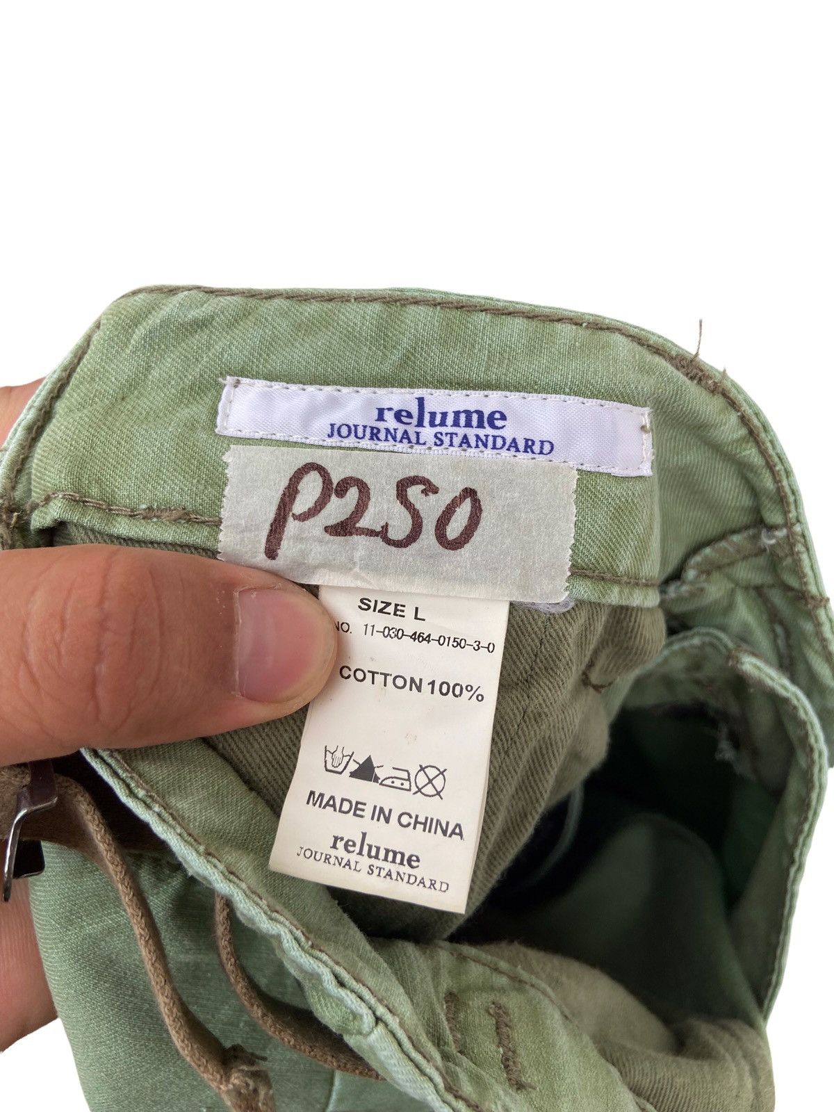Journal Standard Olive Green Sun Faded Style Cargo Pant by Journal Standard Size US 33 - 6 Thumbnail