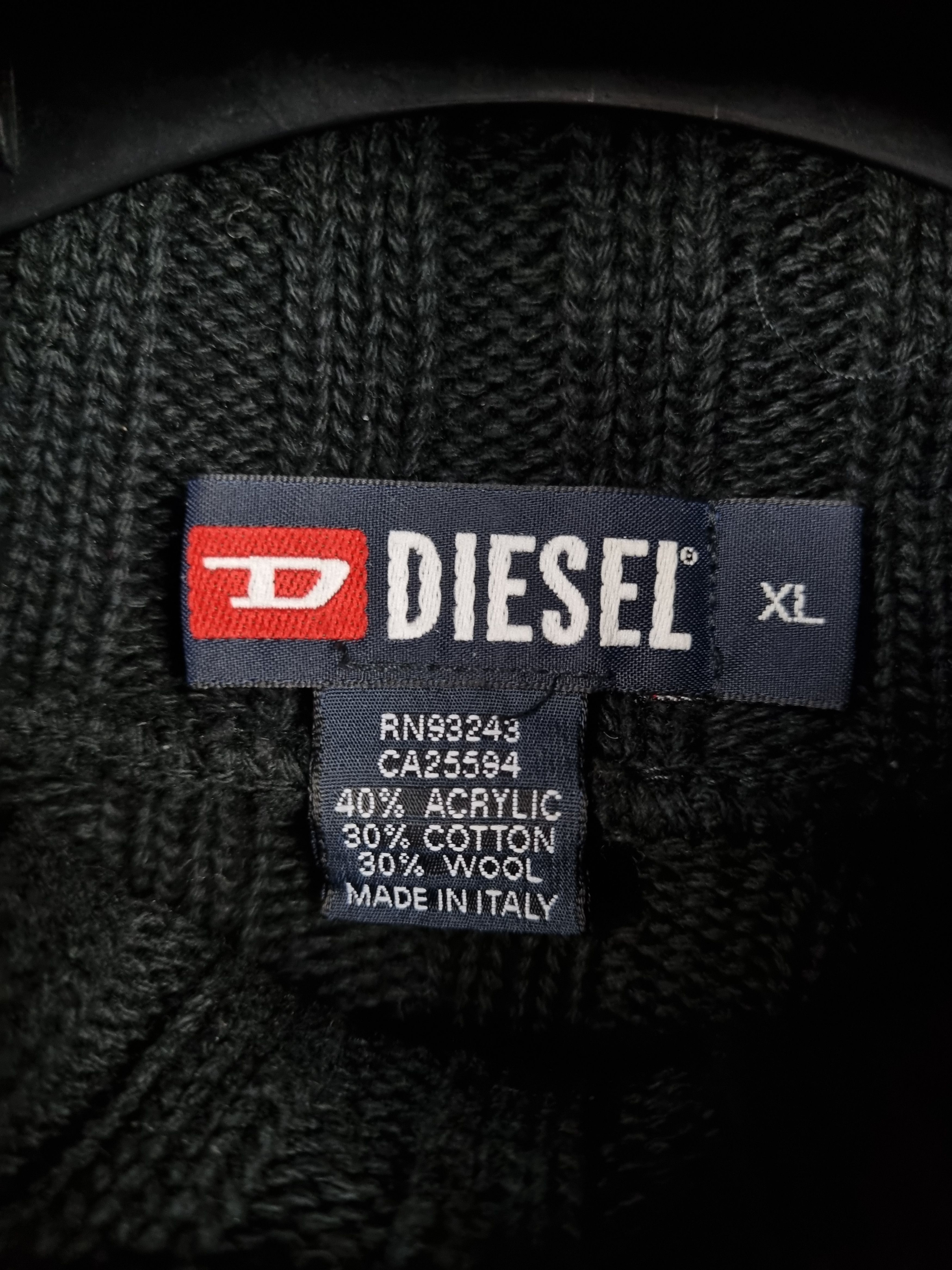 Diesel Italian Diesel Hooded Balaklava Knitted Sweater Stone Island Size US XL / EU 56 / 4 - 5 Thumbnail