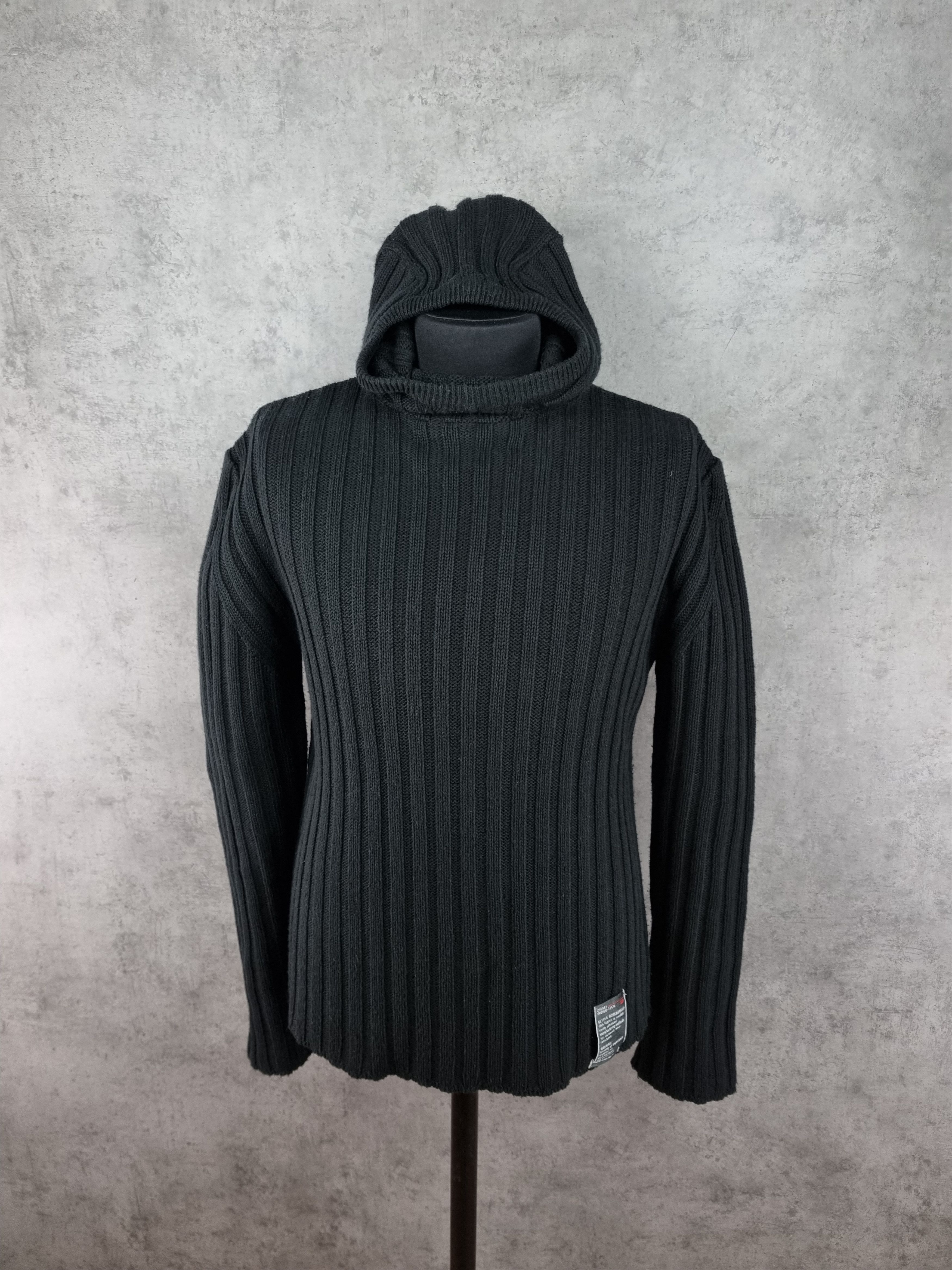 Diesel Italian Diesel Hooded Balaklava Knitted Sweater Stone Island Size US XL / EU 56 / 4 - 1 Thumbnail