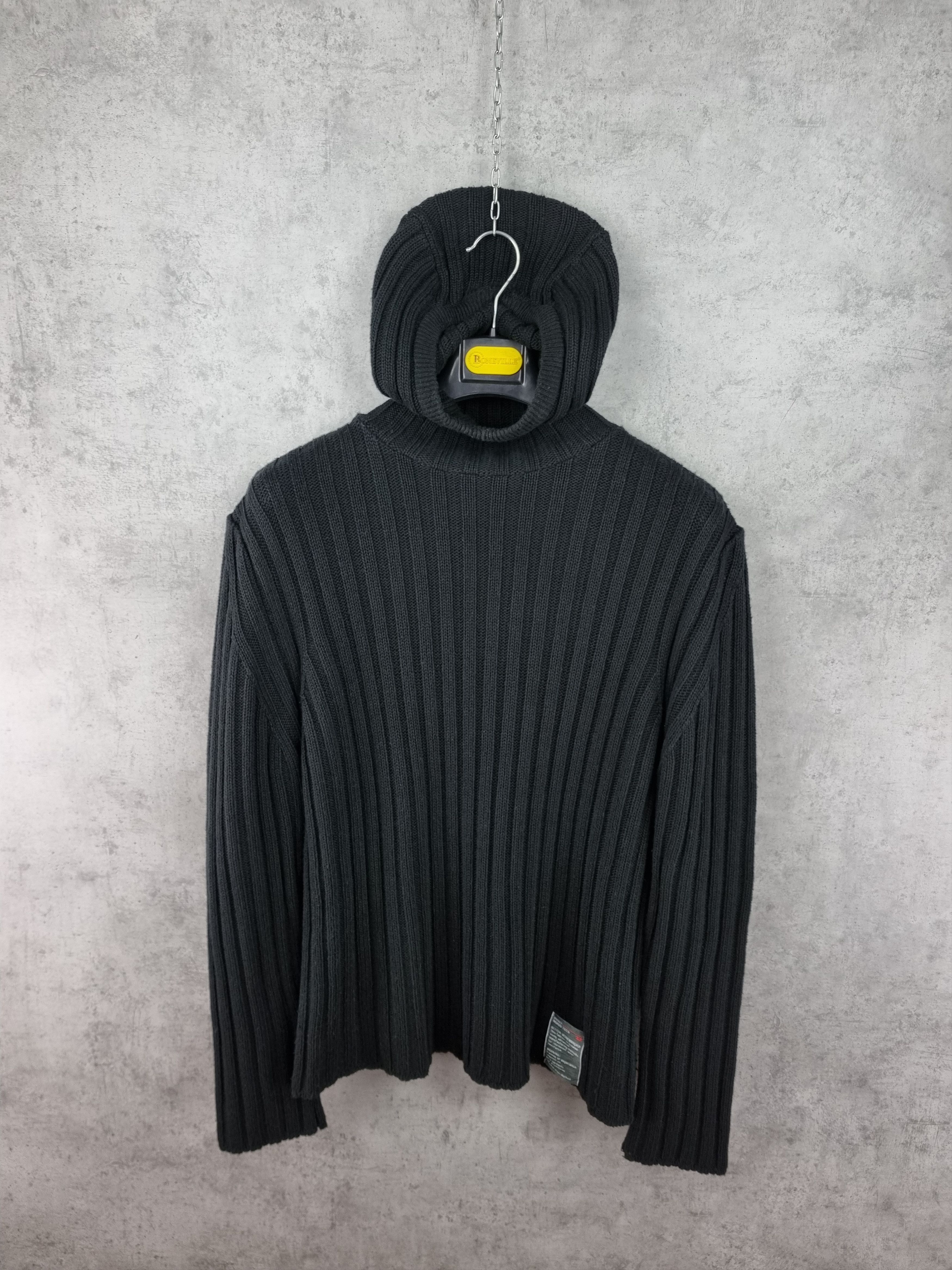 Diesel Italian Diesel Hooded Balaklava Knitted Sweater Stone Island Size US XL / EU 56 / 4 - 2 Thumbnail