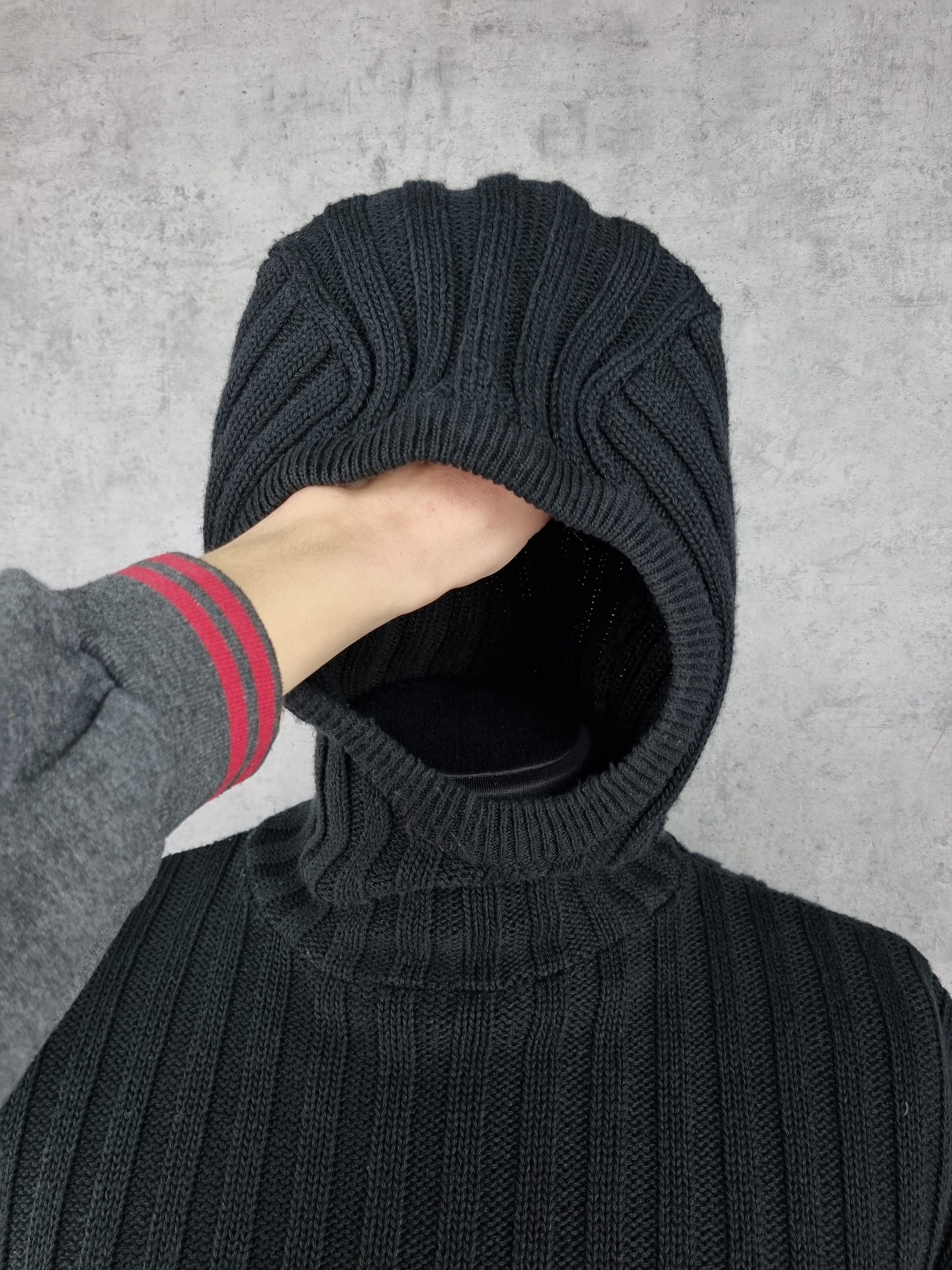 Diesel Italian Diesel Hooded Balaklava Knitted Sweater Stone Island Size US XL / EU 56 / 4 - 4 Thumbnail
