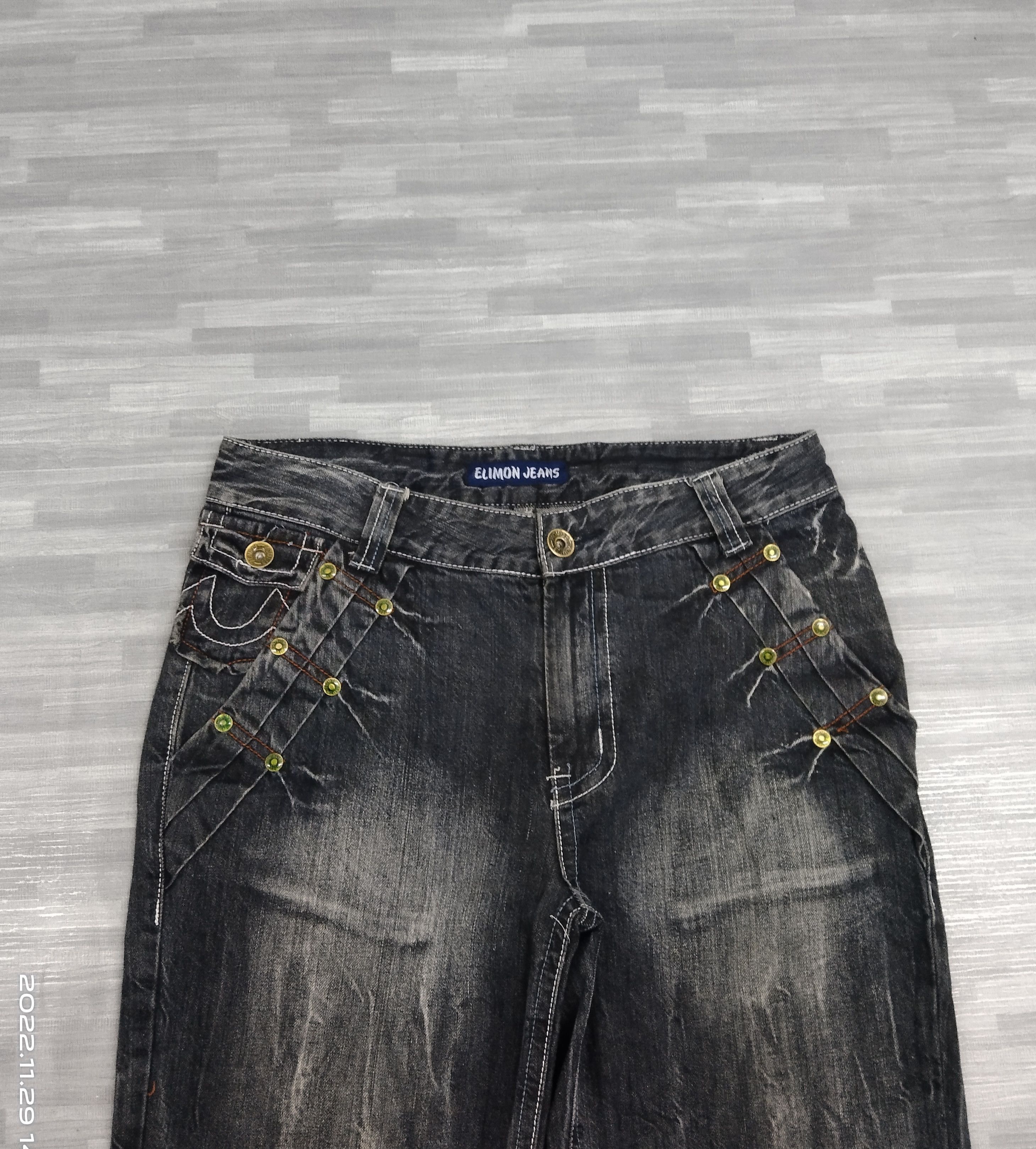 Other SUPER SICK ELIMIN JEANS STUDDED DENIM PANTS Size US 33 - 4 Thumbnail