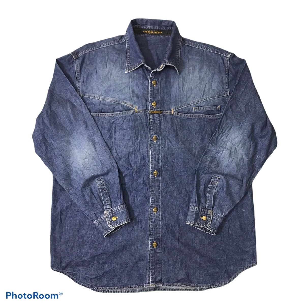 Marithe + Francois Girbaud Marithe Francois Girbaud Denim Shirt Button Up Size US L / EU 52-54 / 3 - 1 Thumbnail