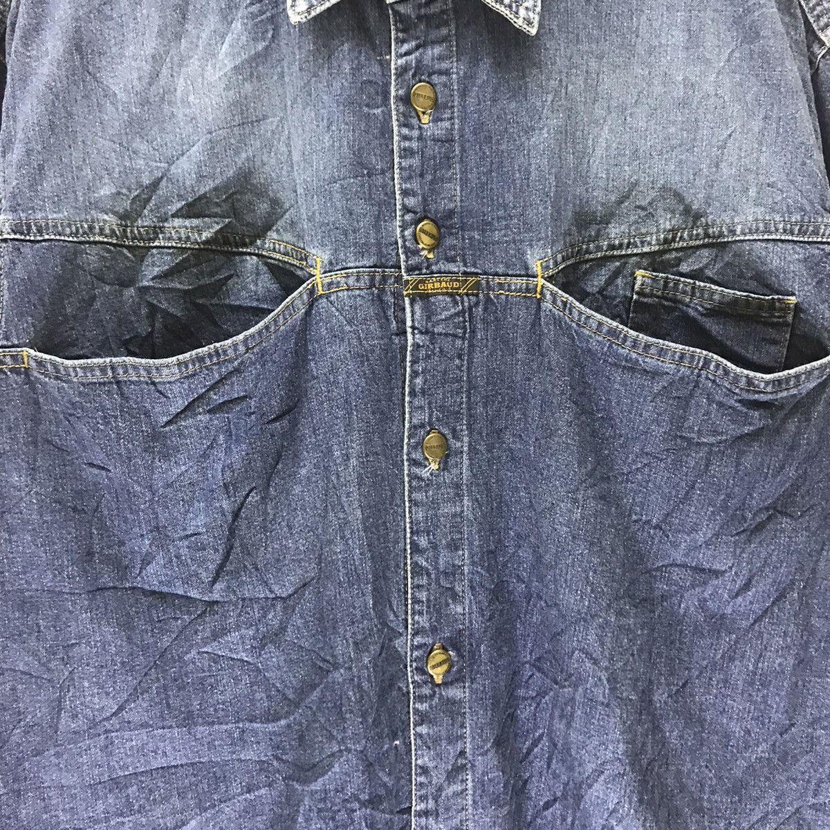 Marithe + Francois Girbaud Marithe Francois Girbaud Denim Shirt Button Up Size US L / EU 52-54 / 3 - 3 Thumbnail