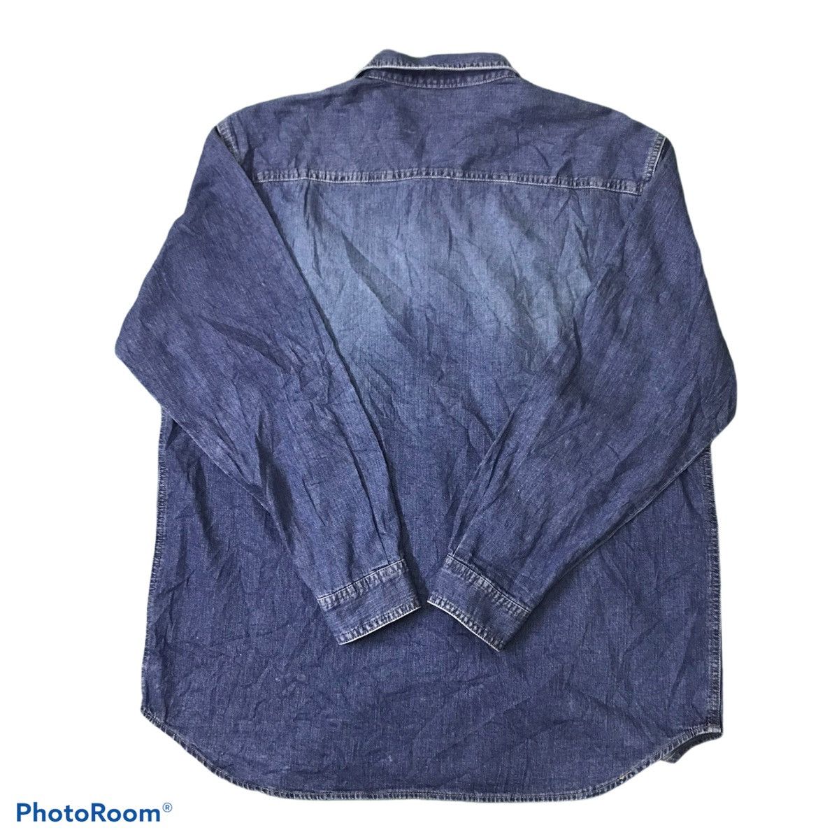 Marithe + Francois Girbaud Marithe Francois Girbaud Denim Shirt Button Up Size US L / EU 52-54 / 3 - 2 Thumbnail