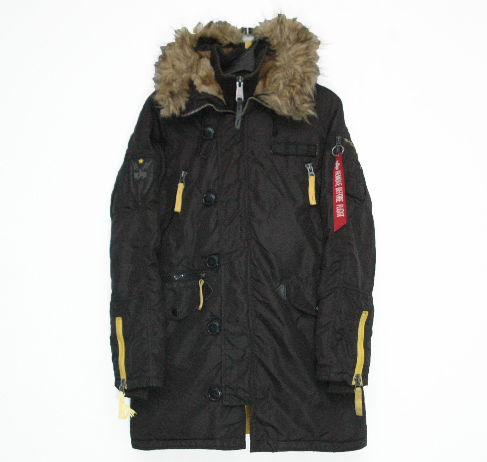 image of Alpha Industries Pps N3B Winter Parka in Black, Women's (Size Small)