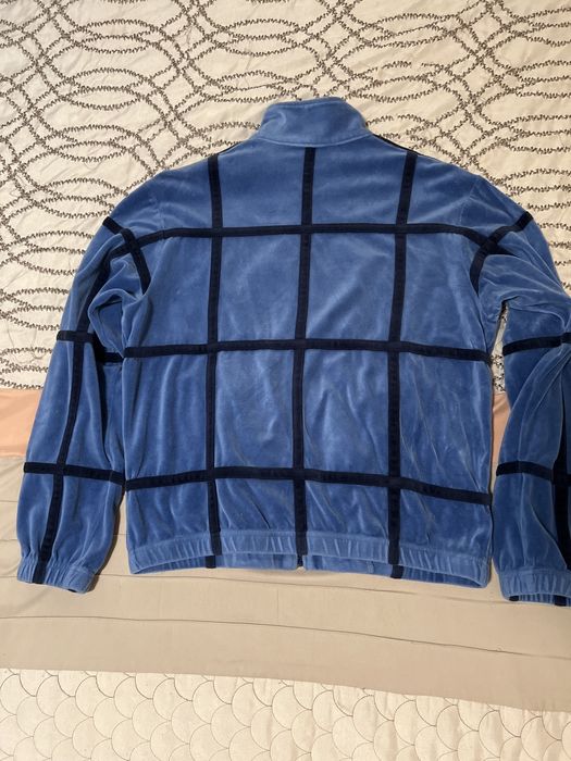 Supreme grid taping velour hot sale jacket