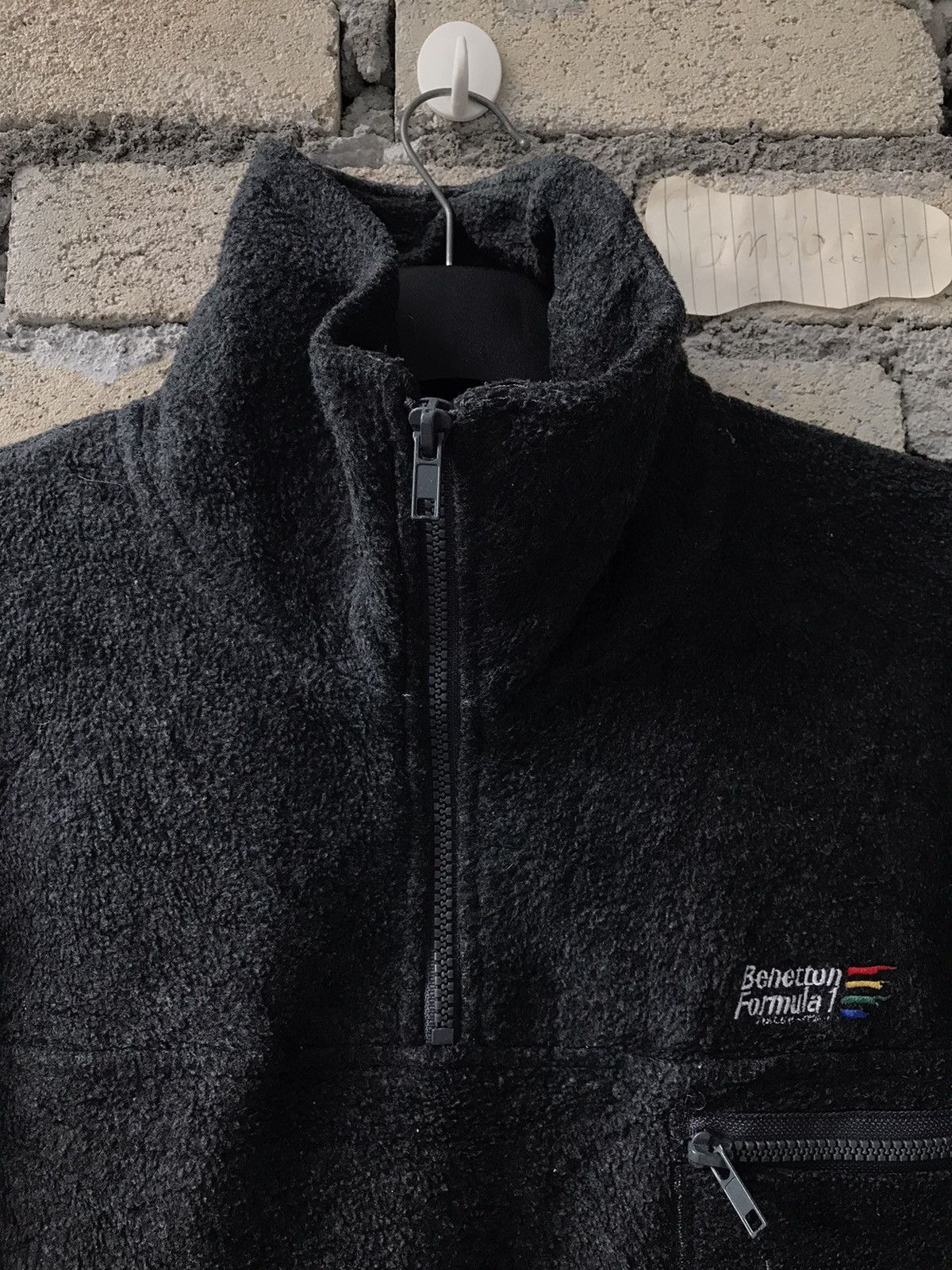 Benetton Vintage Benetton Formula One Fleece Jacket Half Zipper Size US M / EU 48-50 / 2 - 2 Thumbnail