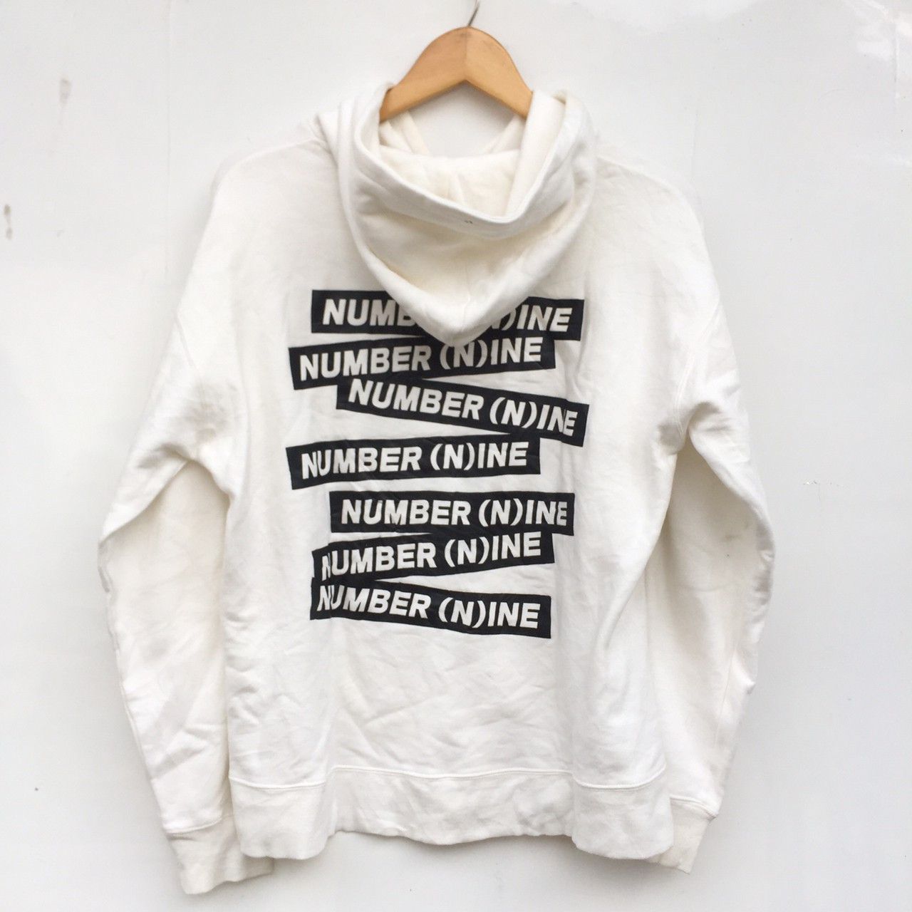 Number (N)ine number (n)ine denim line hoodie full logo on the backside Size US M / EU 48-50 / 2 - 6 Thumbnail