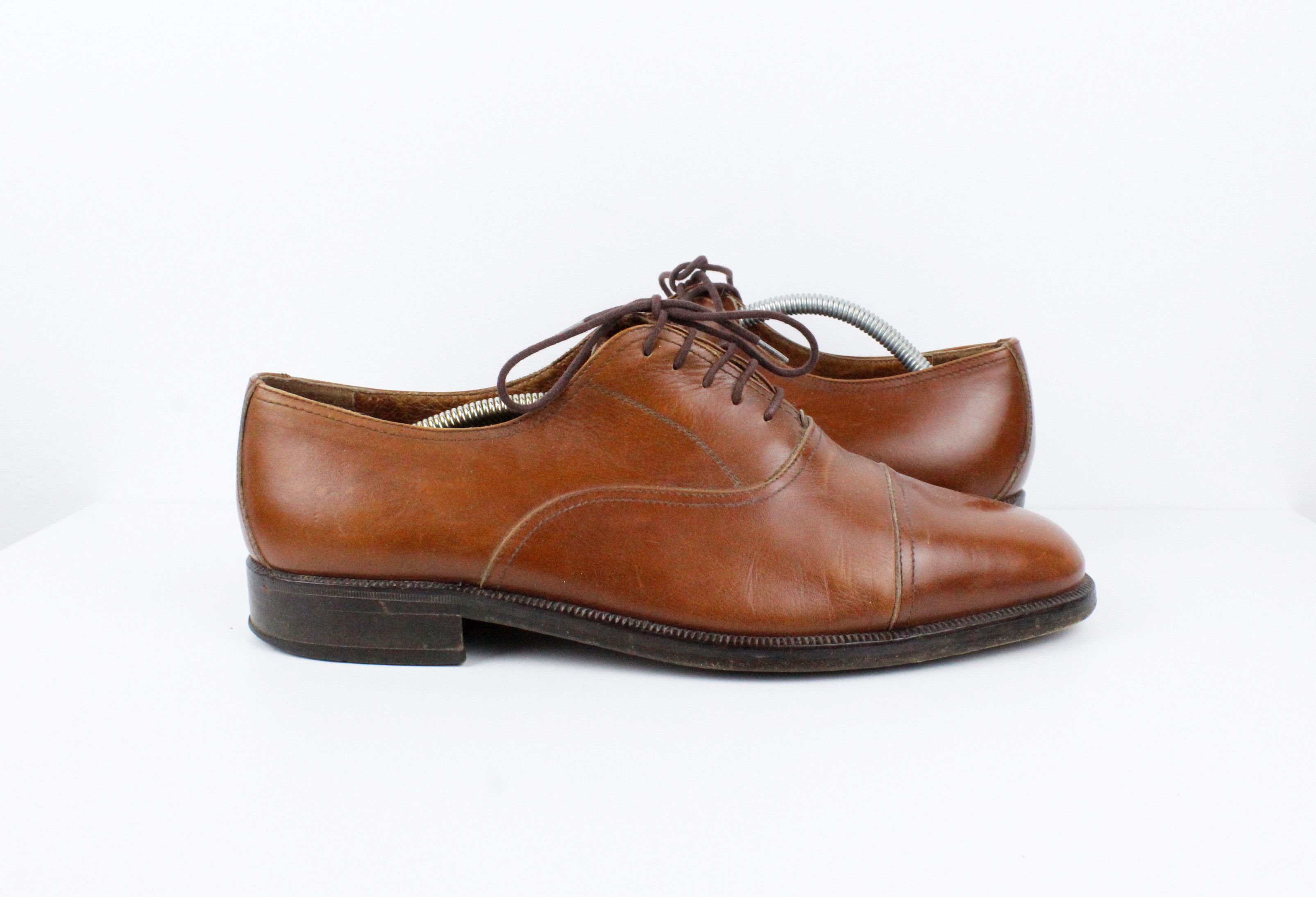 Bally × Vintage Vintage Bally Brown Leather Derby Shoes Size US 12 / EU 45 - 4 Thumbnail