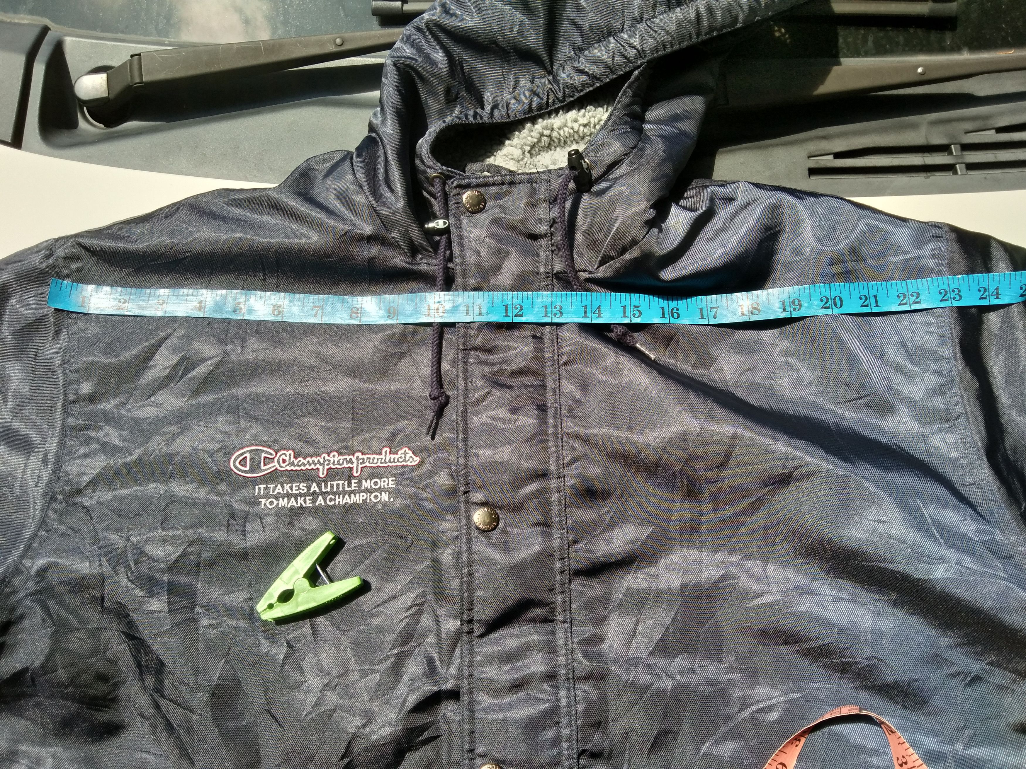 Champion × Sports Specialties × Vintage CHAMPION HOODIE SHERPA PARKA LONG JACKET BIG LOGO Size US L / EU 52-54 / 3 - 9 Thumbnail