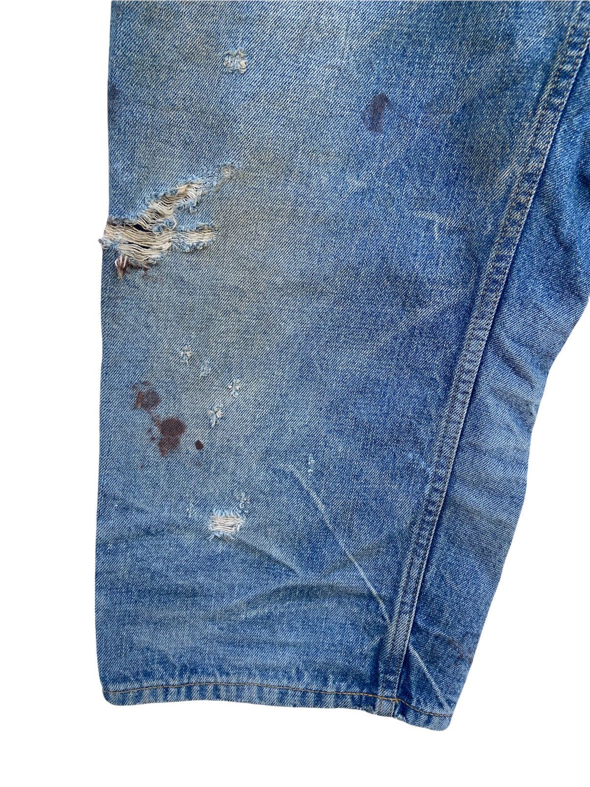 Japanese Brand Maison Conception Libre Denim Mix Camo Pant Size US 31 - 5 Thumbnail