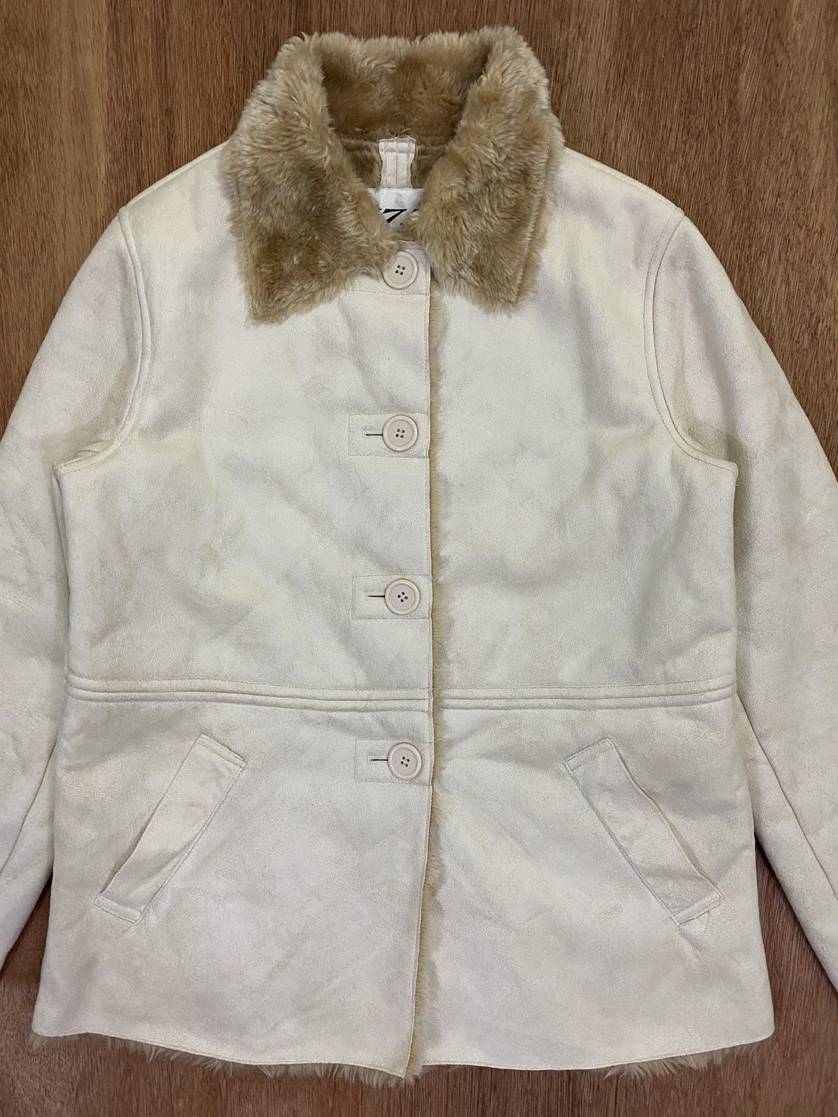 Junko Shimada 77i by Junko Shimada Faux Fur Jacket Size XS / US 0-2 / IT 36-38 - 3 Thumbnail
