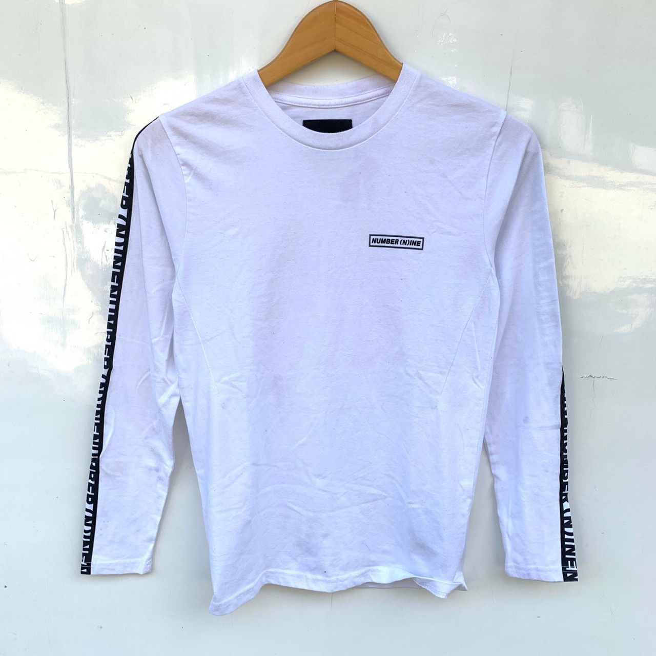 number (n)ine denim line tapped long sleeve shirt