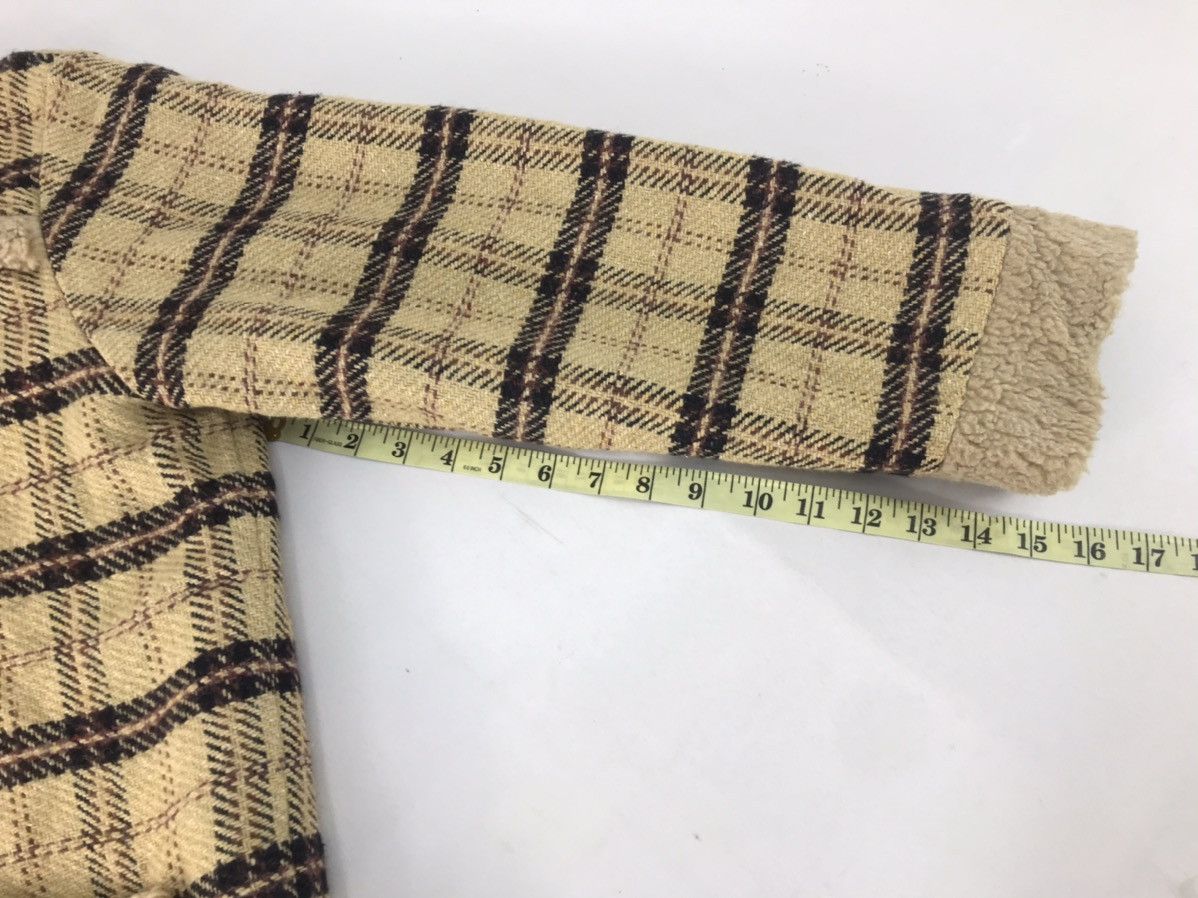 Aztech Mountain × Japanese Brand Good Deal Plaid Checked Sherpa Jacket Wool K463j Size L / US 10 / IT 46 - 11 Thumbnail