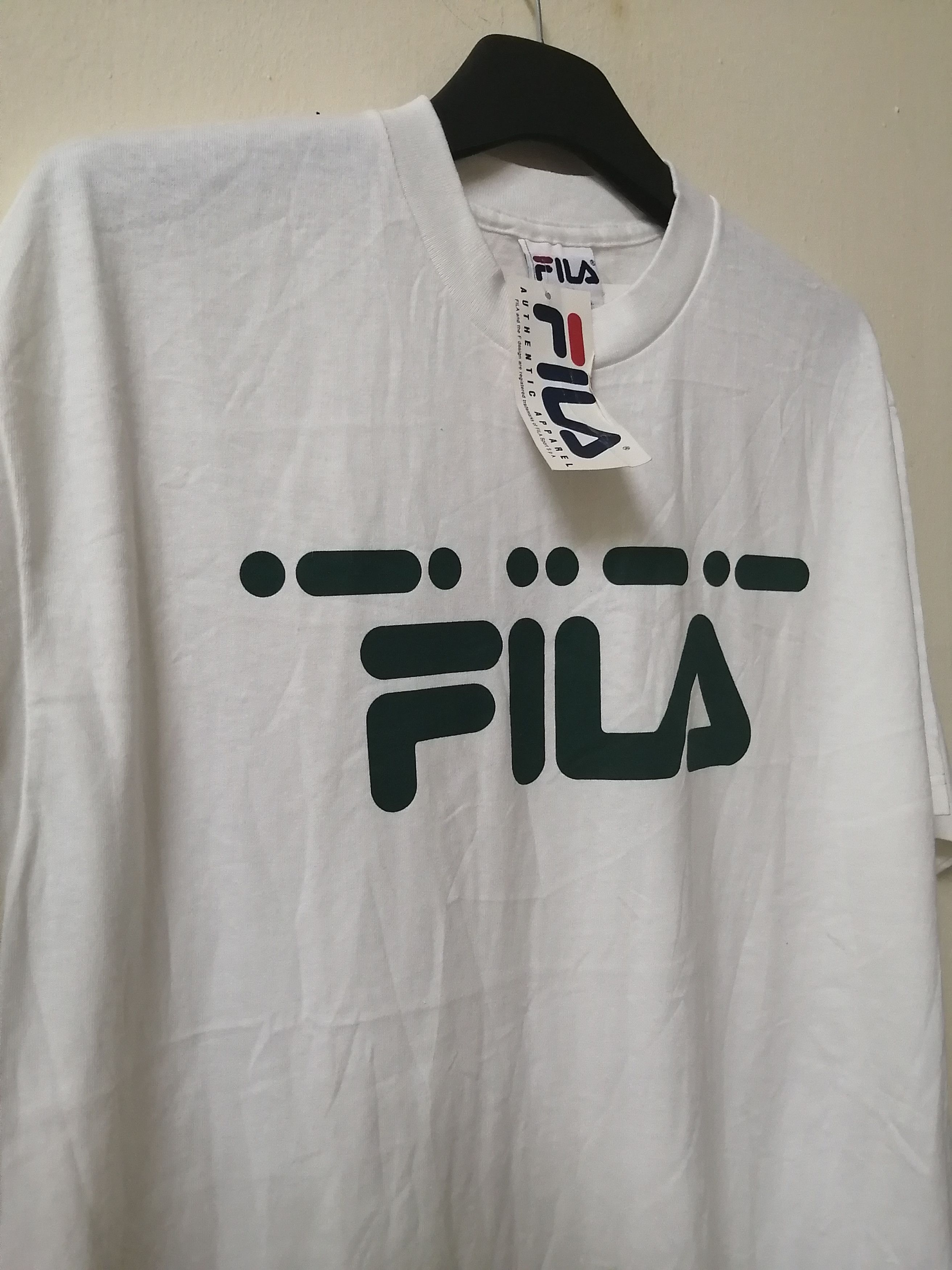 Fila × Vintage Vintage Fila Tee Big Logo Spell Out Sportwear Size US M / EU 48-50 / 2 - 4 Thumbnail