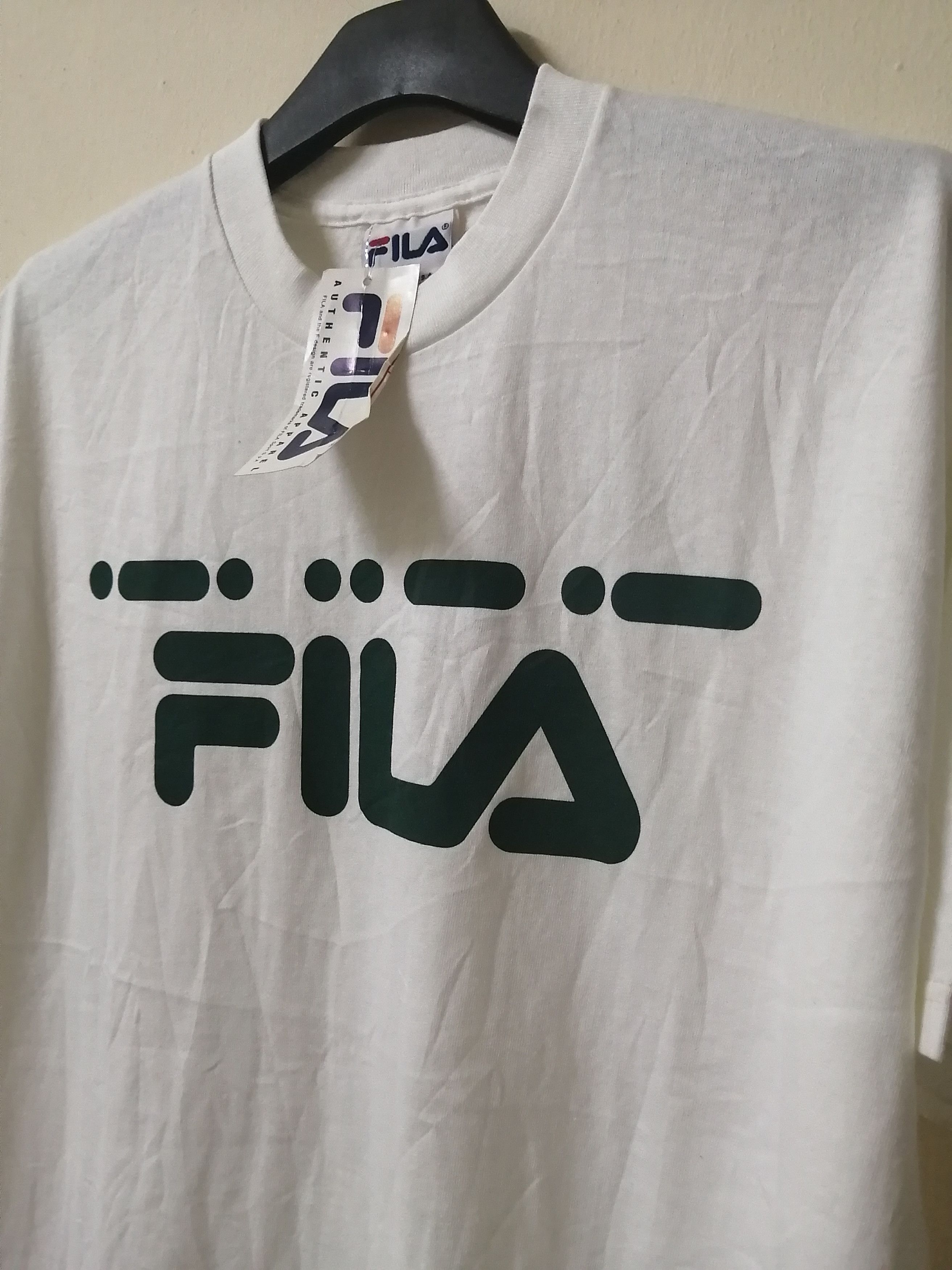 Fila × Vintage Vintage Fila Tee Big Logo Spell Out Sportwear Size US M / EU 48-50 / 2 - 3 Thumbnail