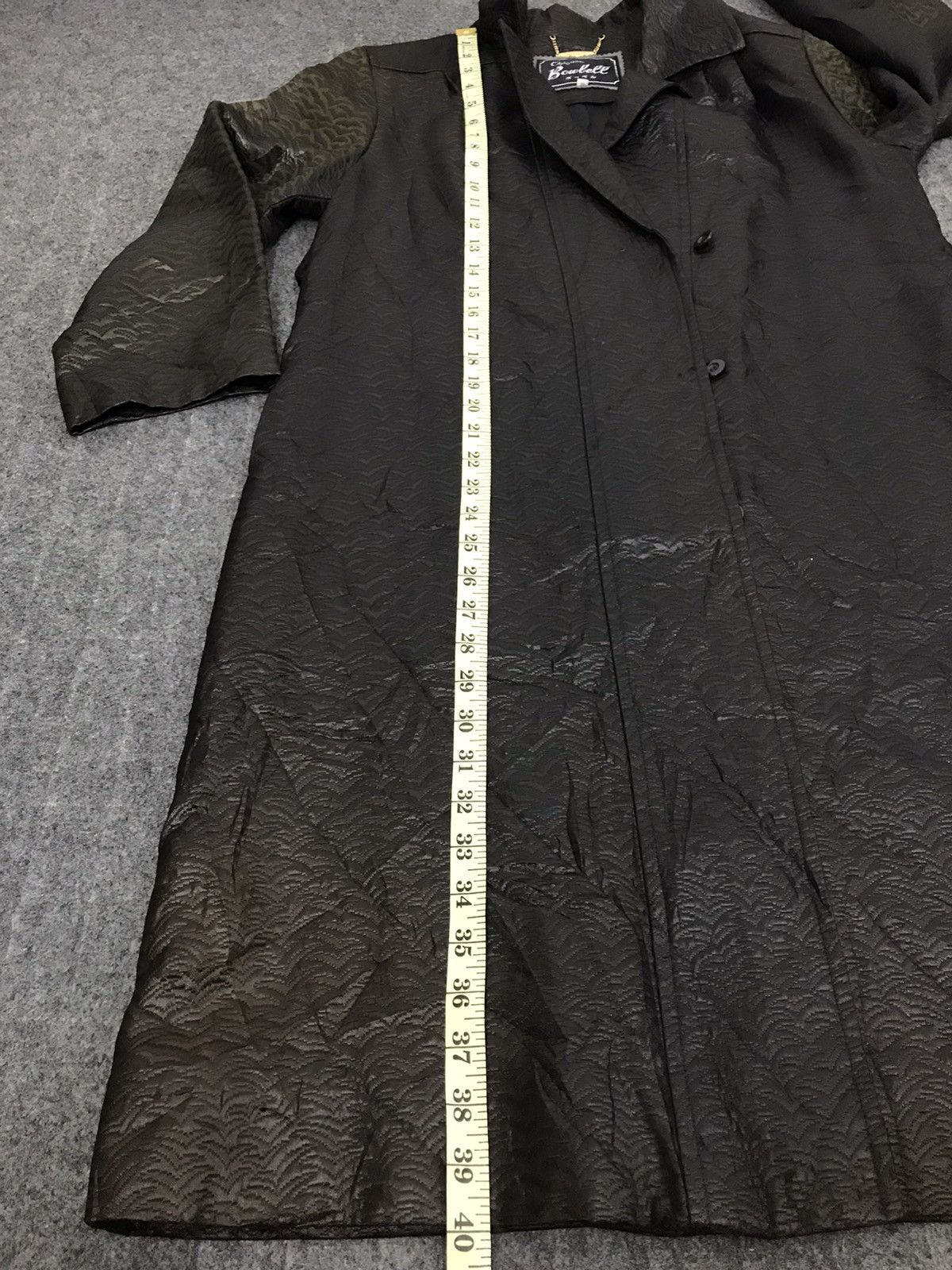 Japanese Brand Vintage Chigusa Bowbell Leather Long Jacket Size US M / EU 48-50 / 2 - 5 Thumbnail