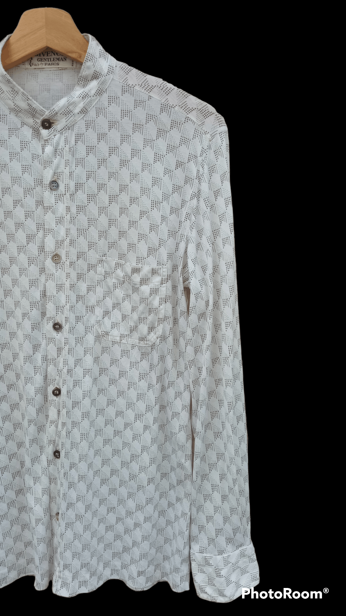 Givenchy × Vintage 🔥🔥Vintage Givenchy Gentleman Full Print Shirt Size US S / EU 44-46 / 1 - 5 Thumbnail