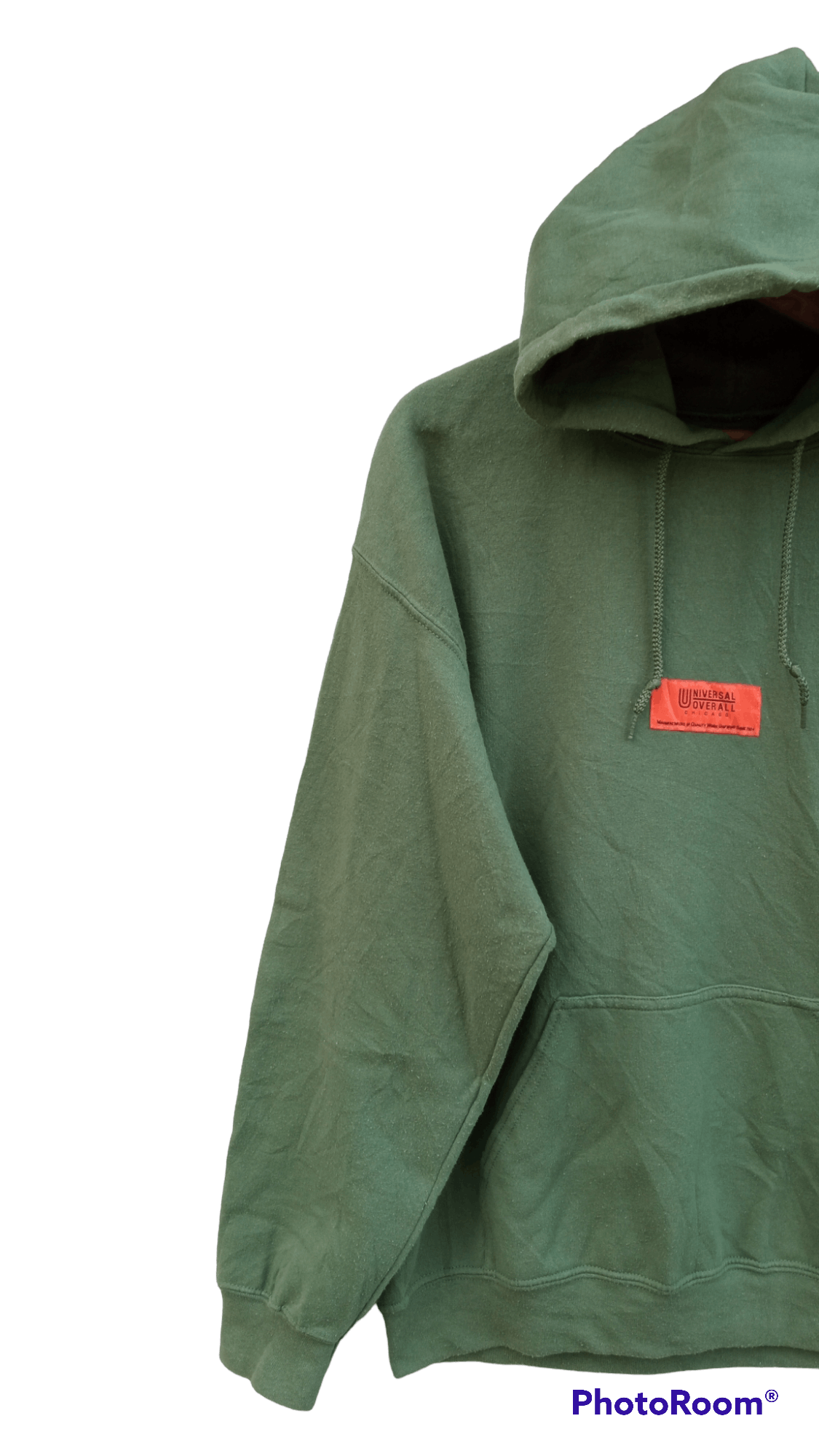 Japanese Brand × Universal Overall Chicago × Vintage 🔥🔥Universal Overall Spellout Box Logo Hoodie Jacket Size US M / EU 48-50 / 2 - 4 Thumbnail
