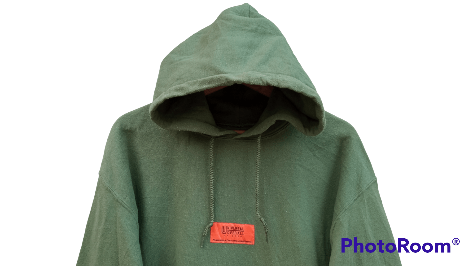 Japanese Brand × Universal Overall Chicago × Vintage 🔥🔥Universal Overall Spellout Box Logo Hoodie Jacket Size US M / EU 48-50 / 2 - 14 Thumbnail