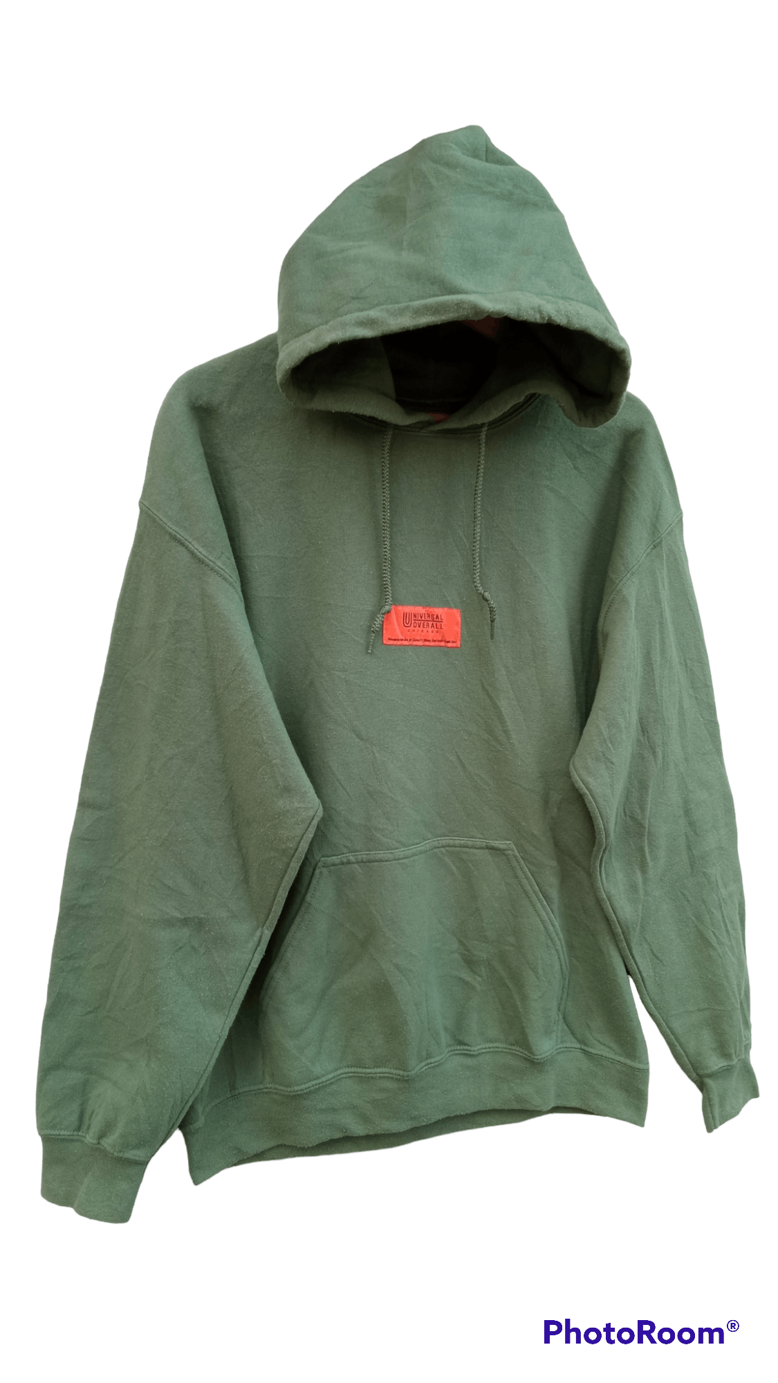 Japanese Brand × Universal Overall Chicago × Vintage 🔥🔥Universal Overall Spellout Box Logo Hoodie Jacket Size US M / EU 48-50 / 2 - 2 Thumbnail
