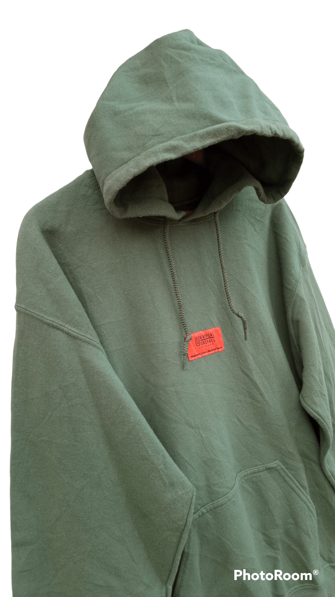 Japanese Brand × Universal Overall Chicago × Vintage 🔥🔥Universal Overall Spellout Box Logo Hoodie Jacket Size US M / EU 48-50 / 2 - 6 Thumbnail