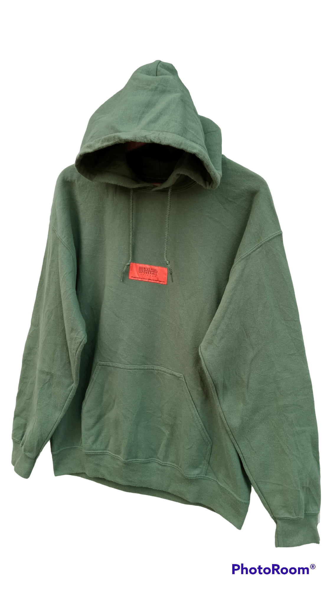 Japanese Brand × Universal Overall Chicago × Vintage 🔥🔥Universal Overall Spellout Box Logo Hoodie Jacket Size US M / EU 48-50 / 2 - 3 Thumbnail