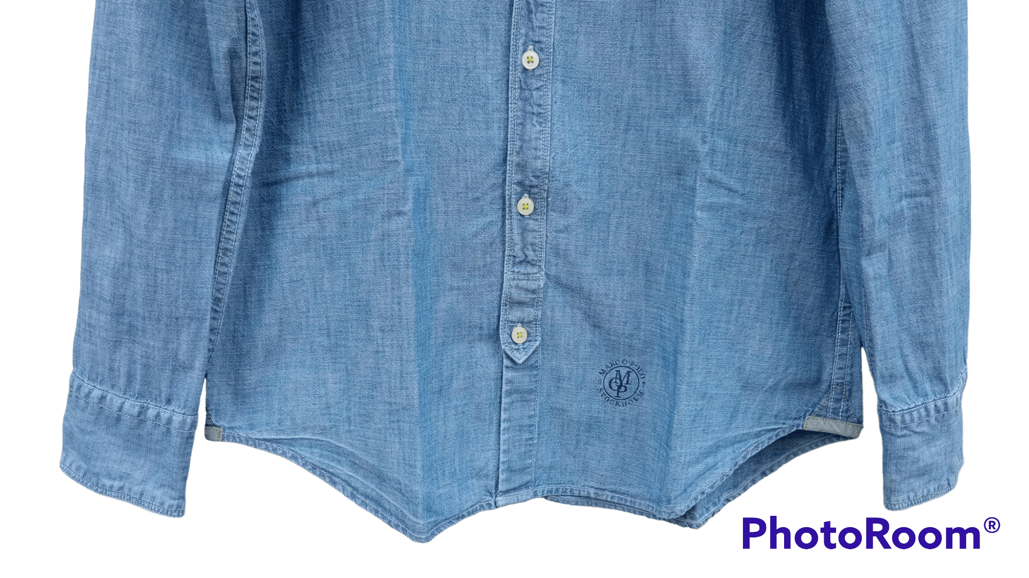 Indigo × Japanese Brand × Marc O'Polo 🔥🔥Marc O'Polo Indigo Pullover Chambray Shirt Size US M / EU 48-50 / 2 - 16 Thumbnail