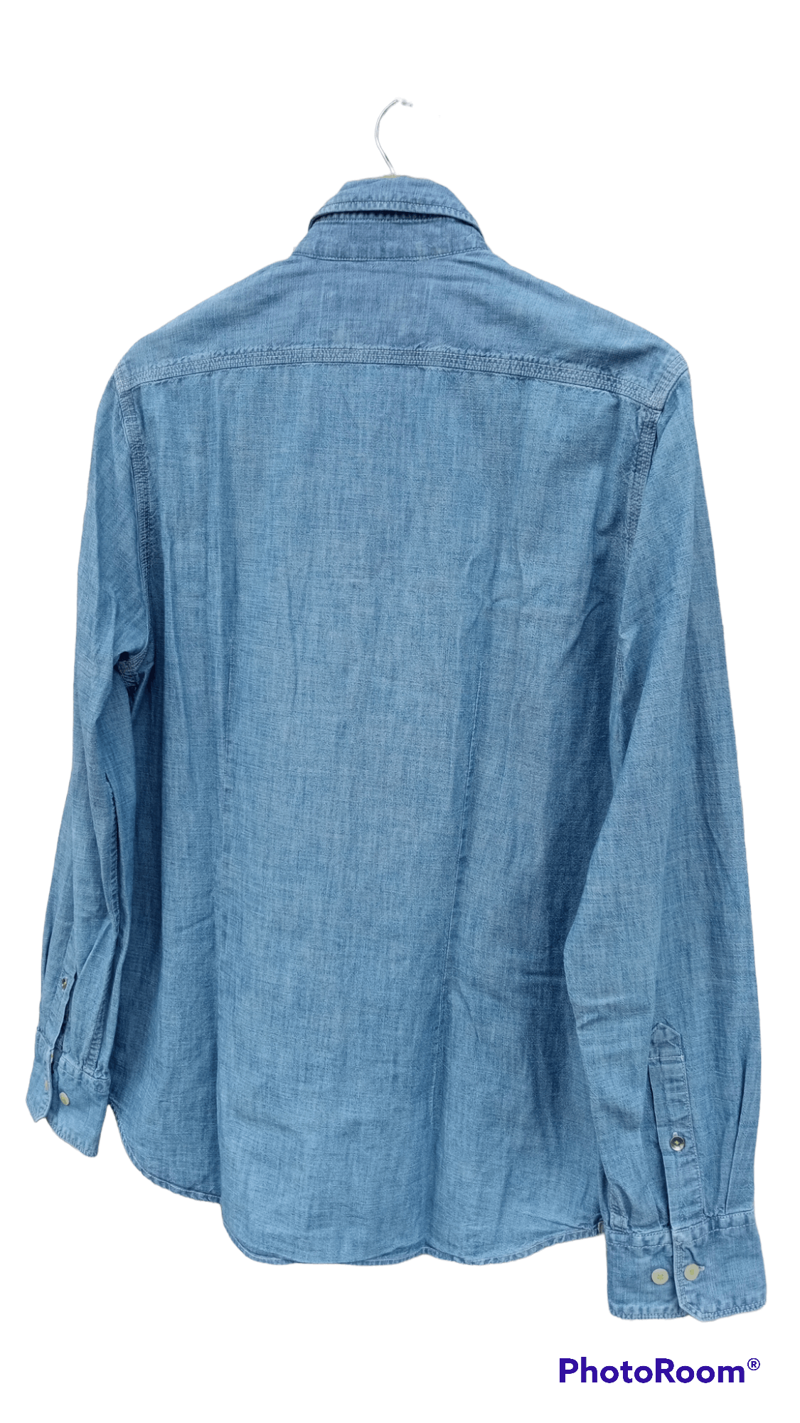 Indigo × Japanese Brand × Marc O'Polo 🔥🔥Marc O'Polo Indigo Pullover Chambray Shirt Size US M / EU 48-50 / 2 - 23 Thumbnail