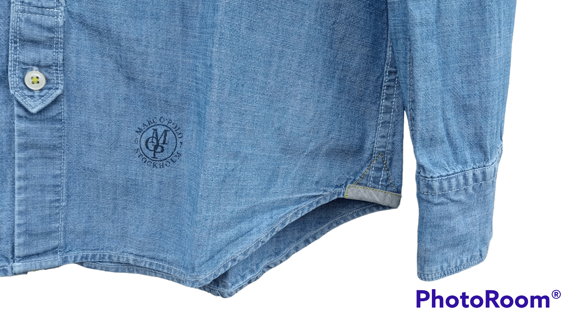 Indigo × Japanese Brand × Marc O'Polo 🔥🔥Marc O'Polo Indigo Pullover Chambray Shirt Size US M / EU 48-50 / 2 - 18 Thumbnail