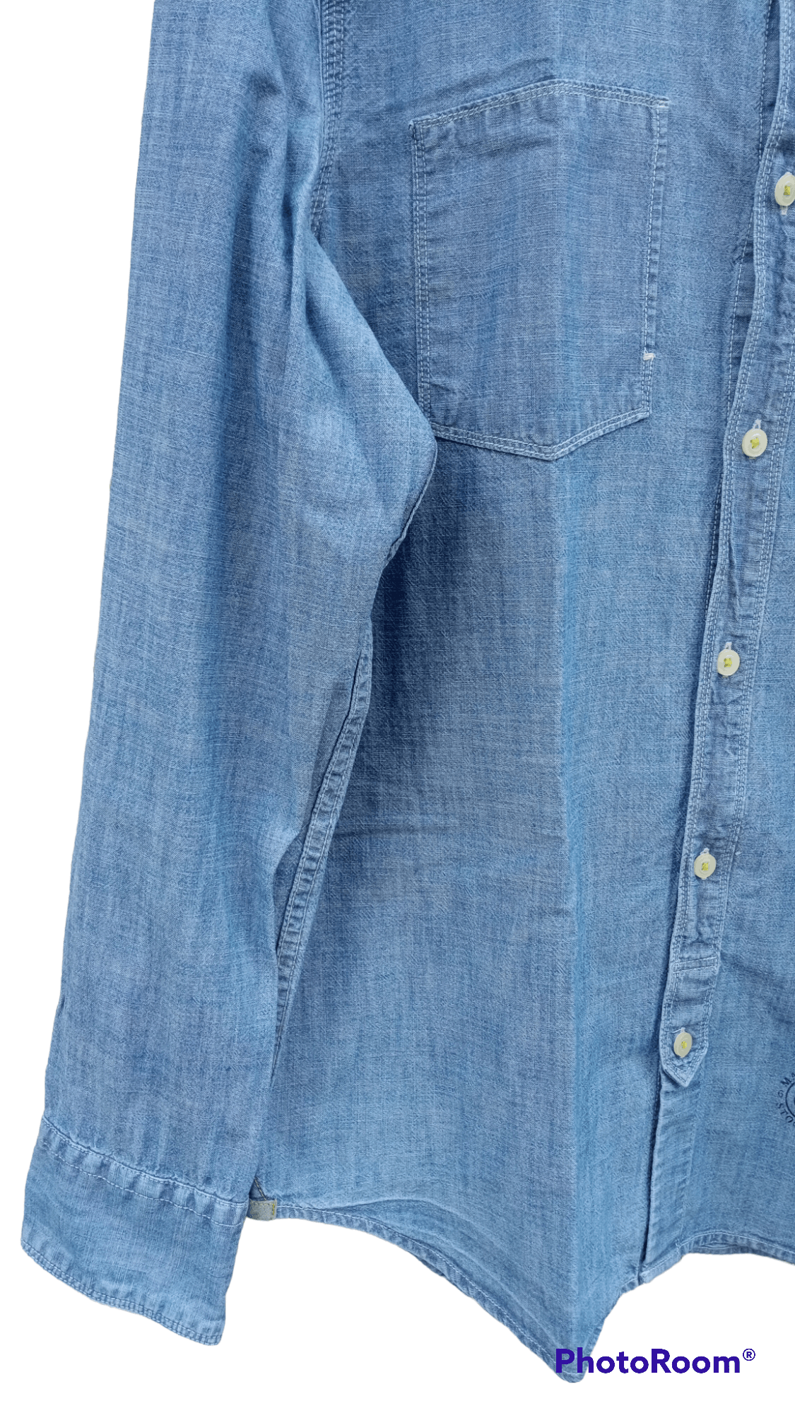 Indigo × Japanese Brand × Marc O'Polo 🔥🔥Marc O'Polo Indigo Pullover Chambray Shirt Size US M / EU 48-50 / 2 - 8 Thumbnail