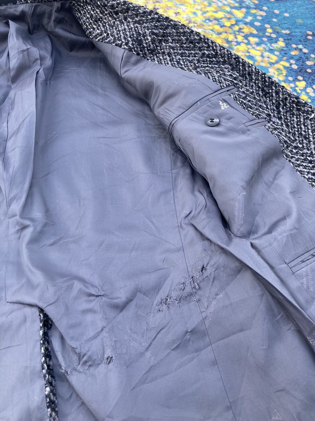 Aquascutum DISTRESSED AQUASCUTUM WOOL BLAZER JACKET Size US M / EU 48-50 / 2 - 8 Thumbnail