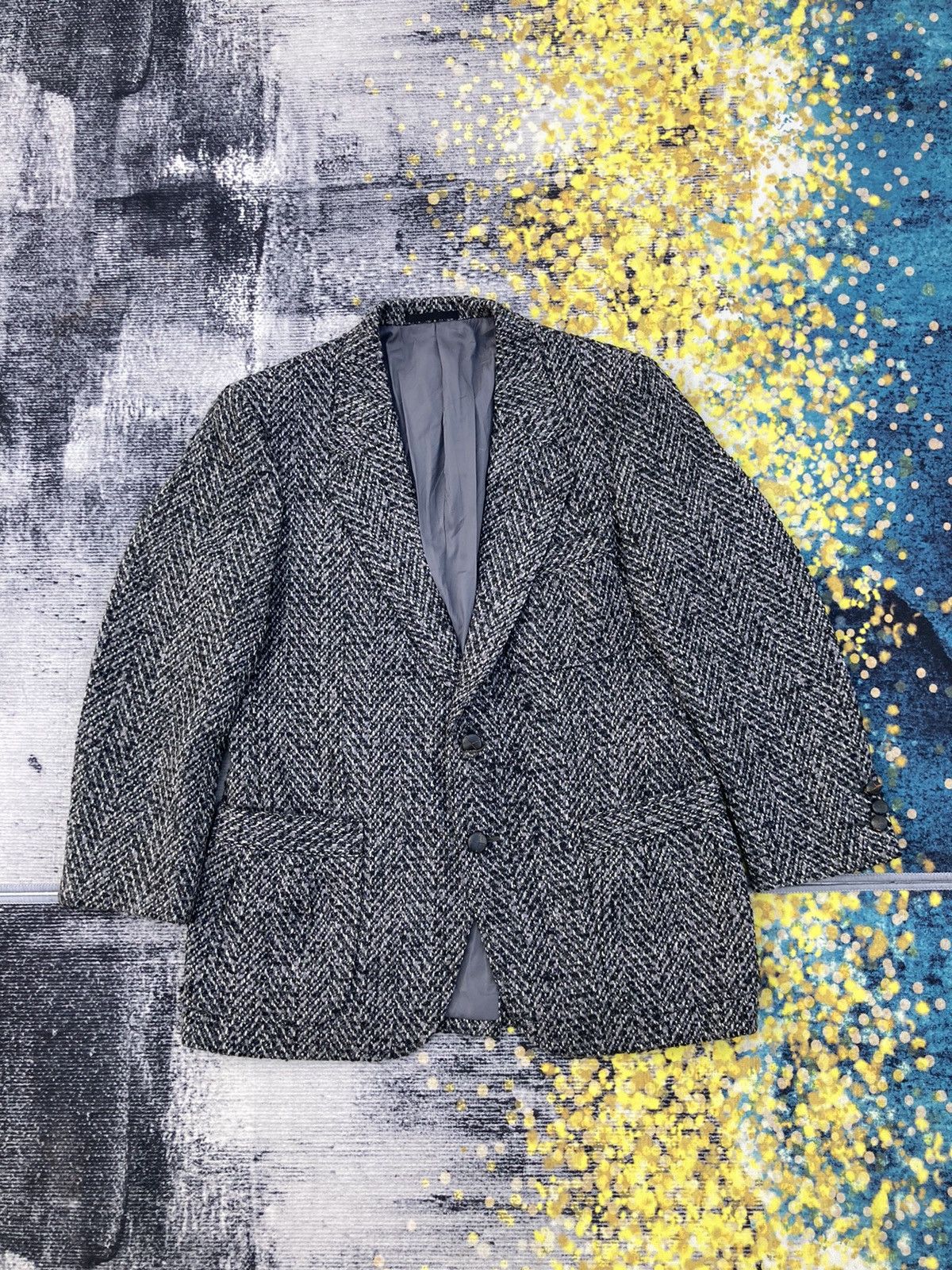 Aquascutum DISTRESSED AQUASCUTUM WOOL BLAZER JACKET Size US M / EU 48-50 / 2 - 2 Thumbnail
