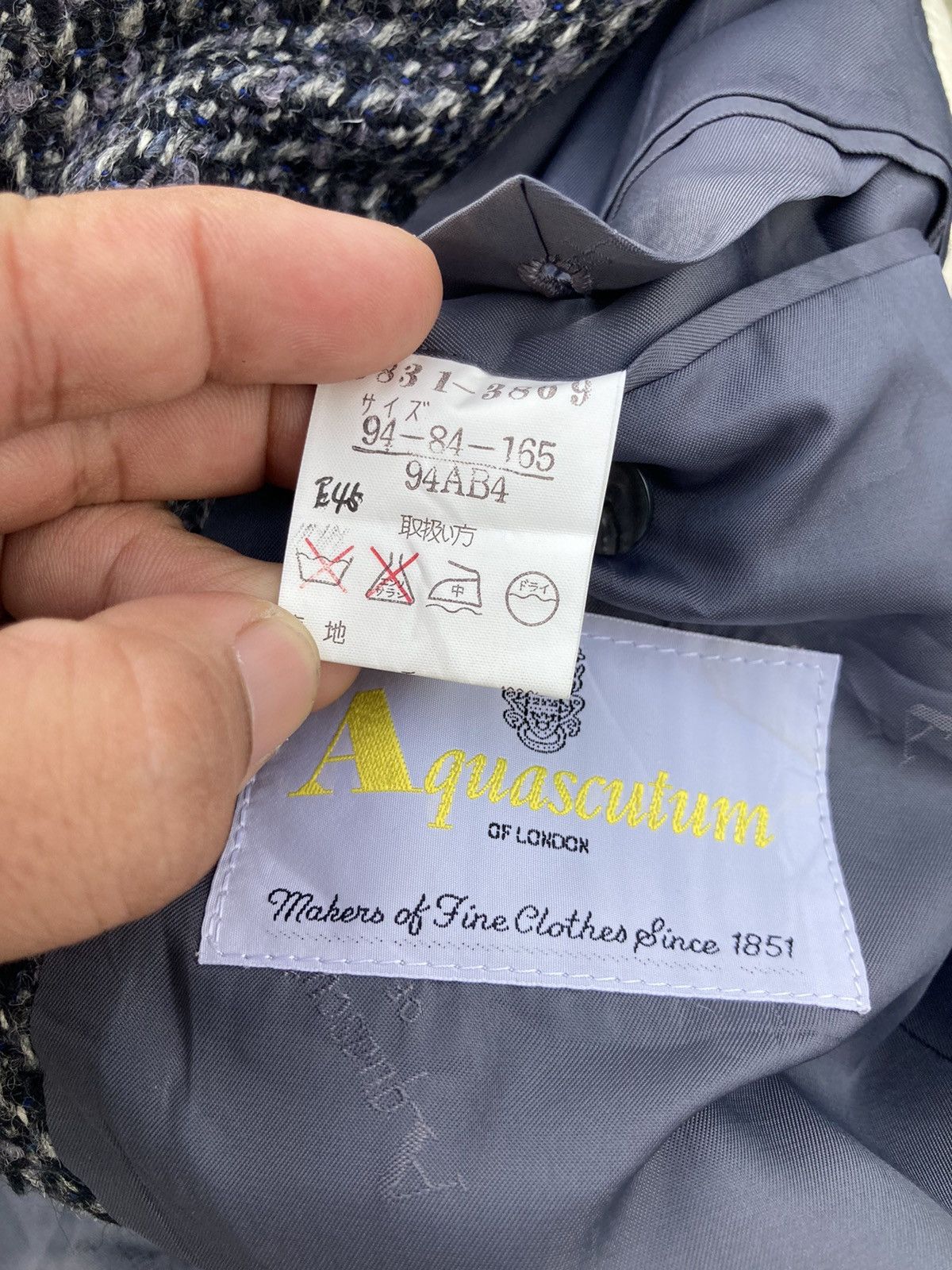 Aquascutum DISTRESSED AQUASCUTUM WOOL BLAZER JACKET Size US M / EU 48-50 / 2 - 9 Thumbnail
