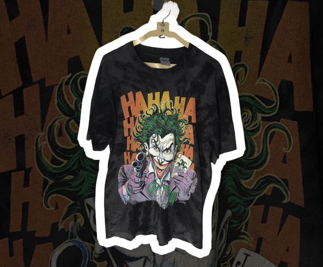 DC Comics × Fruit Of The Loom × Vintage 🔥rare🔥Vintage joker dc comics tshirt tie dye by FOTL Size US L / EU 52-54 / 3 - 1 Thumbnail