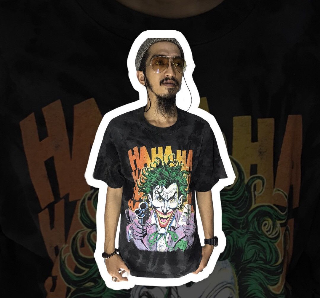 DC Comics × Fruit Of The Loom × Vintage 🔥rare🔥Vintage joker dc comics tshirt tie dye by FOTL Size US L / EU 52-54 / 3 - 3 Thumbnail