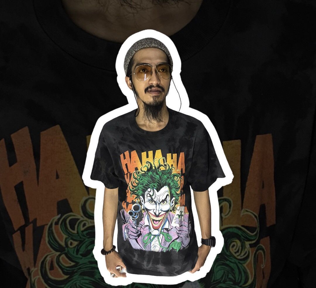 DC Comics × Fruit Of The Loom × Vintage 🔥rare🔥Vintage joker dc comics tshirt tie dye by FOTL Size US L / EU 52-54 / 3 - 2 Thumbnail