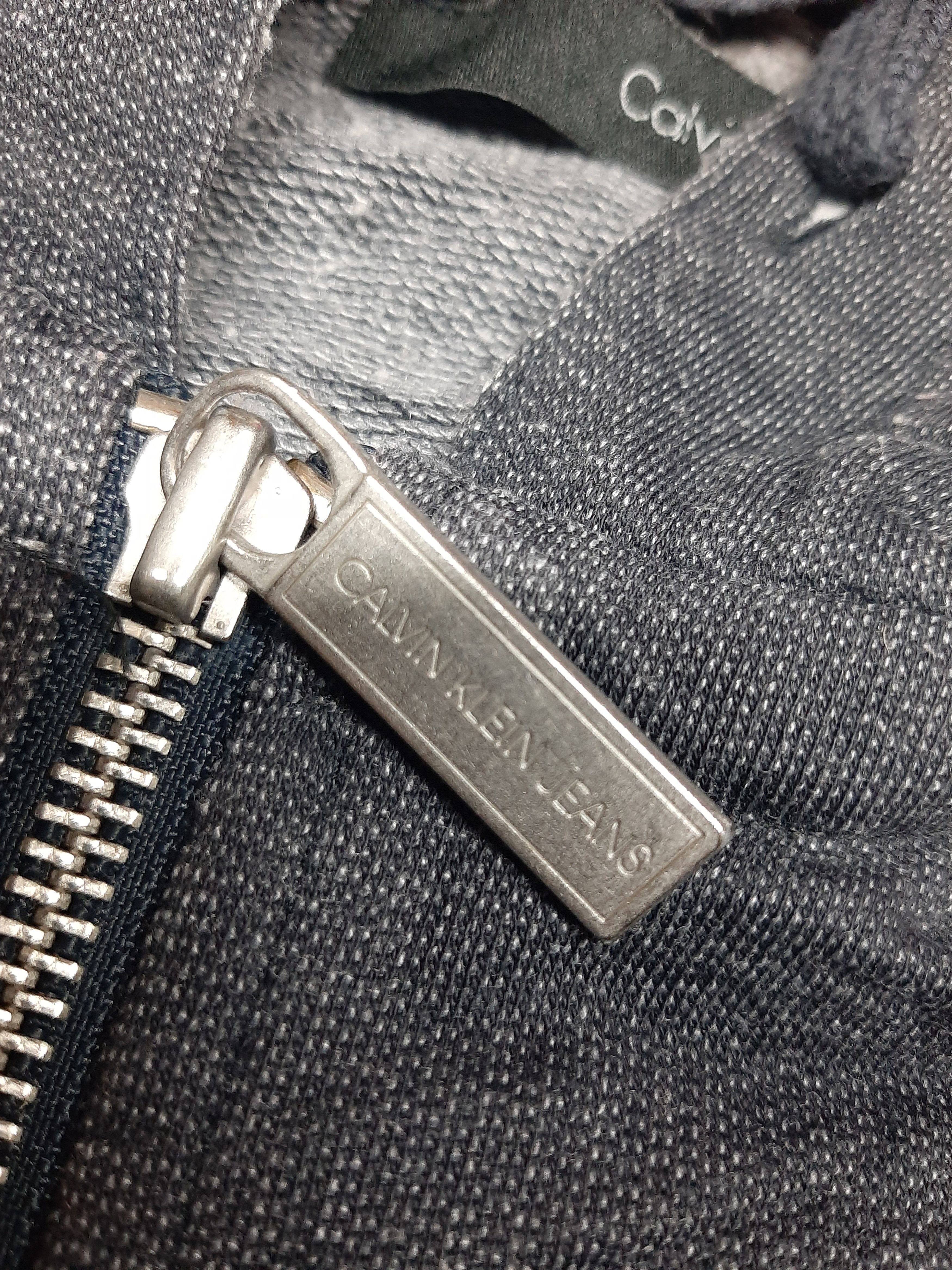 Calvin Klein × Designer CALVIN KLEIN BIG SPELL OUT FRONT BACK ZIPPER HOODIE Size US L / EU 52-54 / 3 - 6 Thumbnail