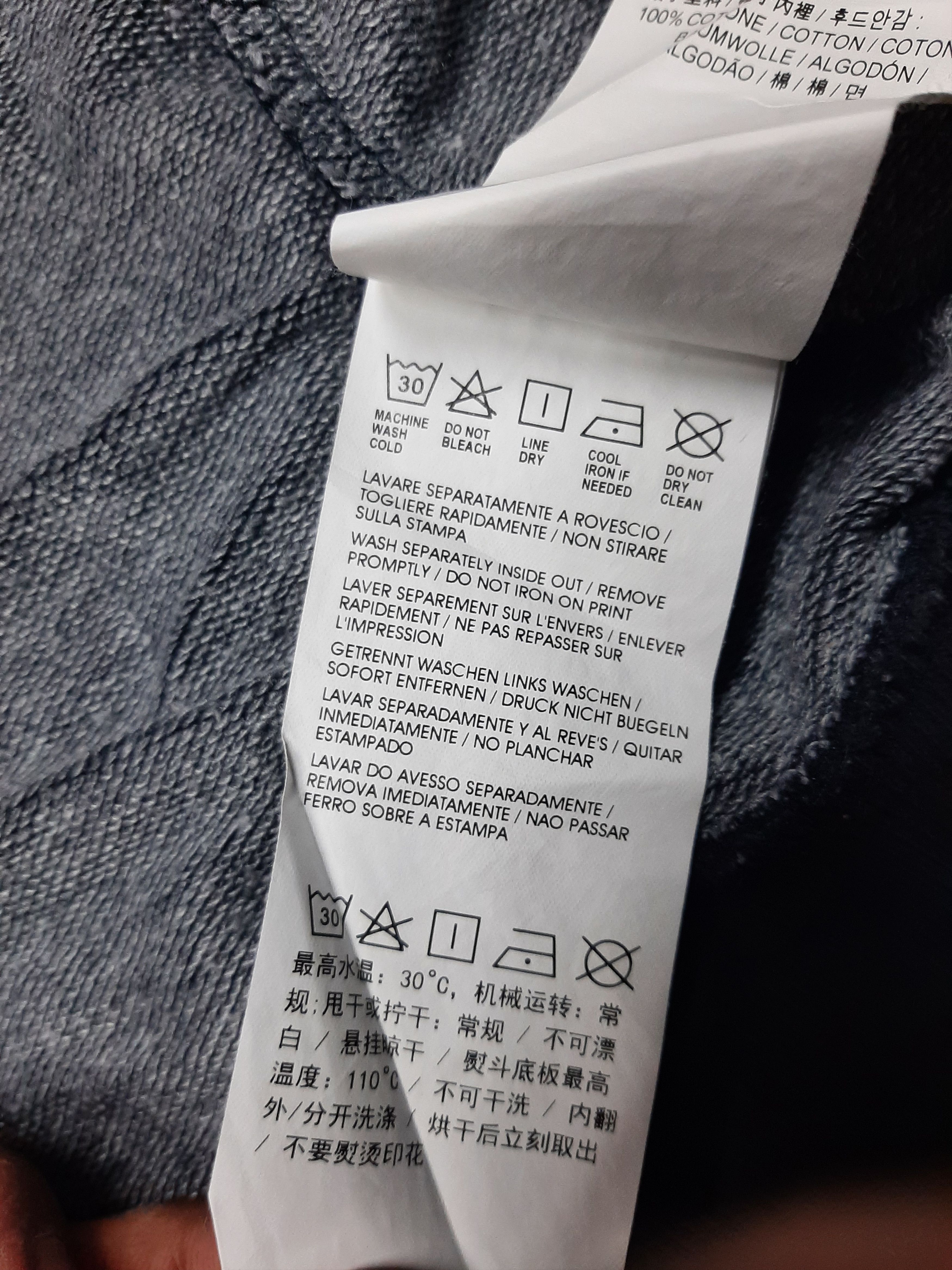Calvin Klein × Designer CALVIN KLEIN BIG SPELL OUT FRONT BACK ZIPPER HOODIE Size US L / EU 52-54 / 3 - 10 Thumbnail