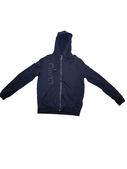 Calvin Klein × Designer CALVIN KLEIN BIG SPELL OUT FRONT BACK ZIPPER HOODIE Size US L / EU 52-54 / 3 - 1 Thumbnail