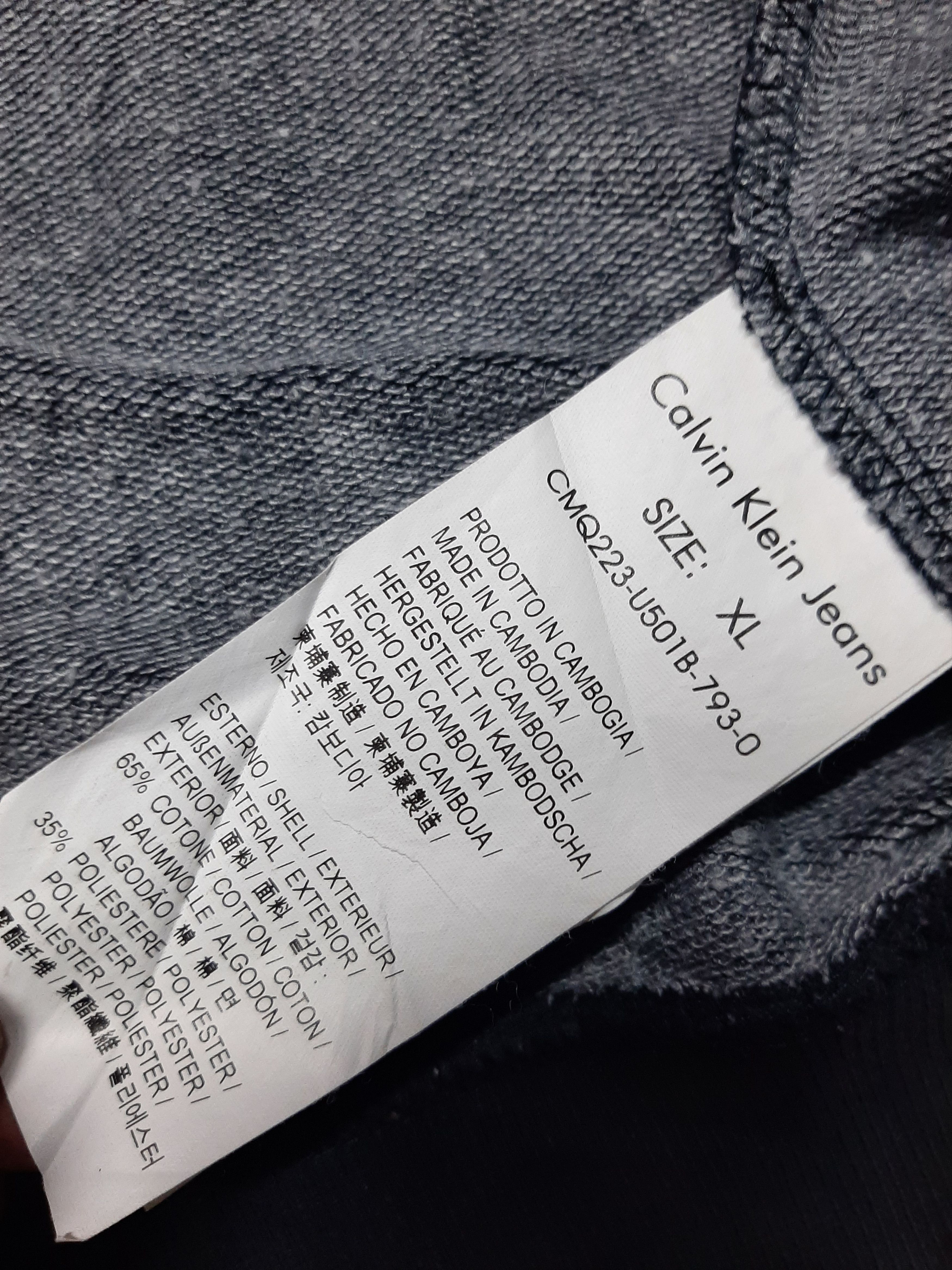 Calvin Klein × Designer CALVIN KLEIN BIG SPELL OUT FRONT BACK ZIPPER HOODIE Size US L / EU 52-54 / 3 - 8 Thumbnail