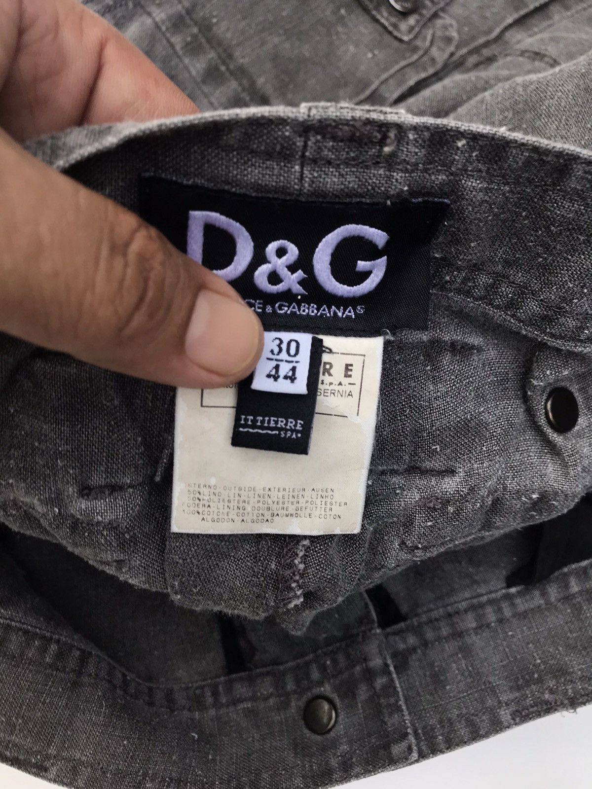 Dolce & Gabbana D&G Tactical Multipocket Cargo Parachute Bondage Light Pants Size US 32 / EU 48 - 3 Thumbnail