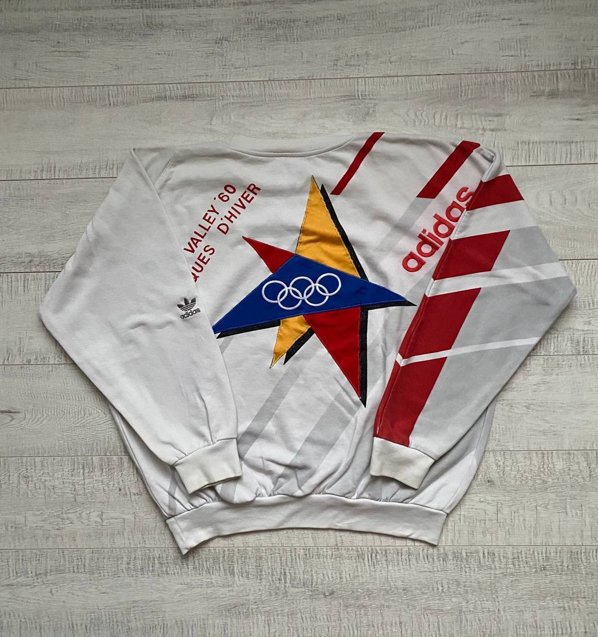 Adidas × Vintage Vintage Adidas Sweatshirt Olympic Winter Games Swuaw Valley Size US L / EU 52-54 / 3 - 2 Thumbnail